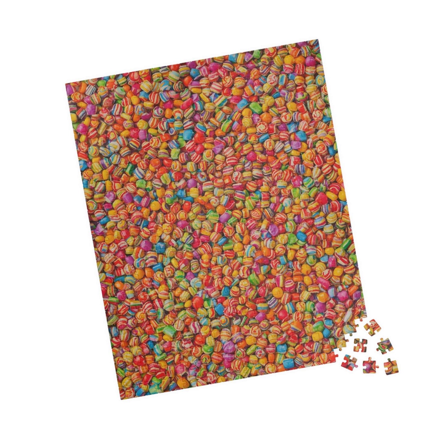 Candy Lovers Collage Jigsaw Puzzle - Bright Overlapping Sweet Treats for a Fun Food Puzzle 520 pcs (Vertical) Puzzle The Puzzle Chest