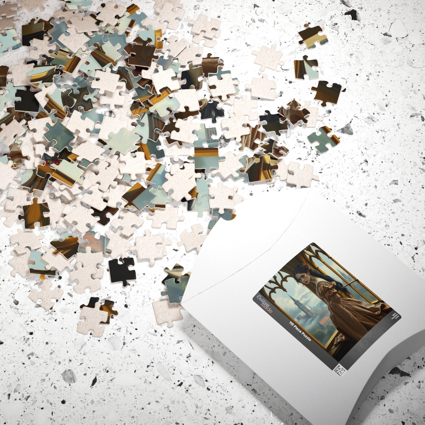 Elegant Medieval Princess Puzzle - Enchanting Castle View Scene, 110-1014 pieces, Perfect Gift for Puzzle Lovers, Cozy Evenings, Relaxation Puzzle The Puzzle Chest