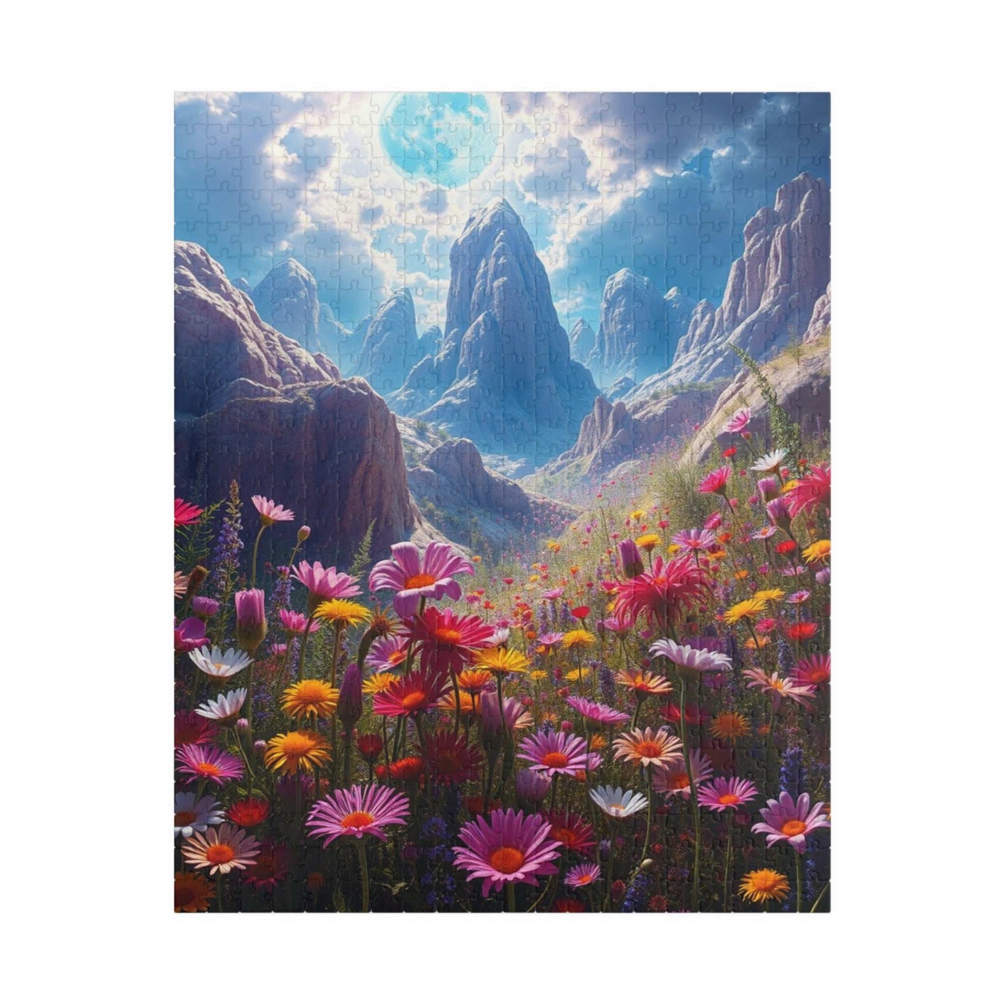 Nature's Serenity Landscape Puzzle, 110, 252, 520, 1014-piece, Floral Jigsaw Art Game for Mindfulness, Gift for Nature Lovers, Relaxation 520 pcs (Vertical) Puzzle The Puzzle Chest