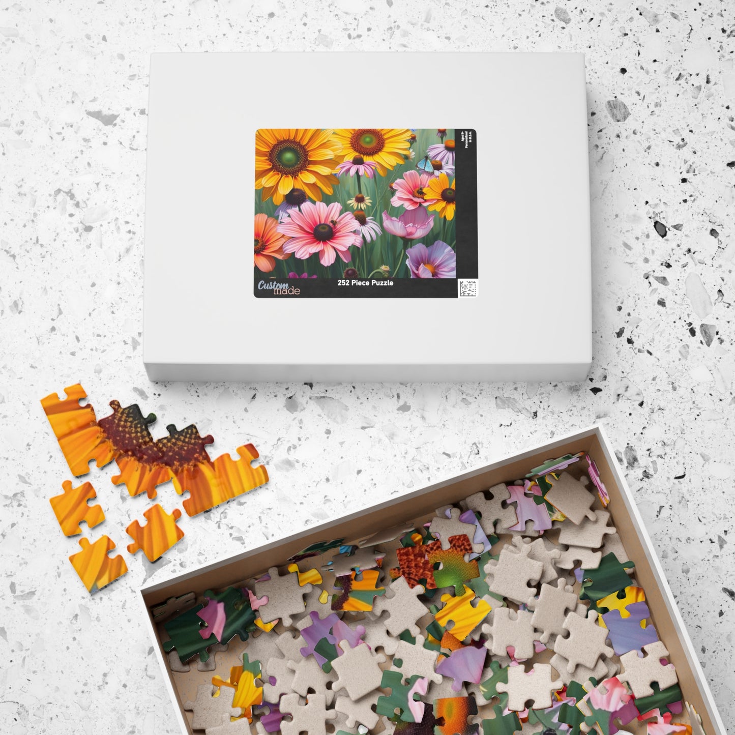 Floral Delight Jigsaw Puzzle - 110-1014 Piece | Perfect Gift for Nature Lover, Home Entertainment, Mindfulness Activity, Indoor Game Puzzle The Puzzle Chest