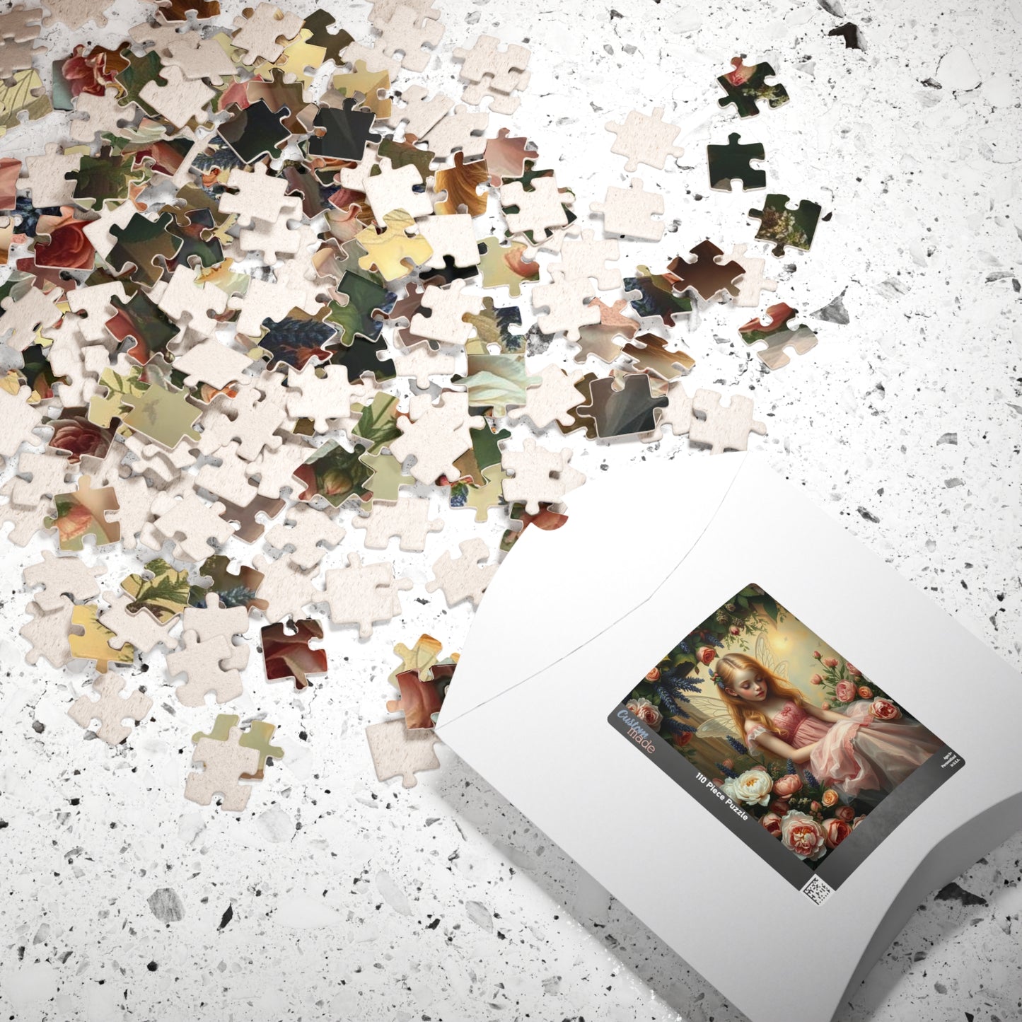 Peony and Rose Fairy Themed Puzzle - Enchanting 110-1014 Piece Mindful Jigsaw Gift for Adult Fantasy Puzzle Lover, Family or Solo Fun