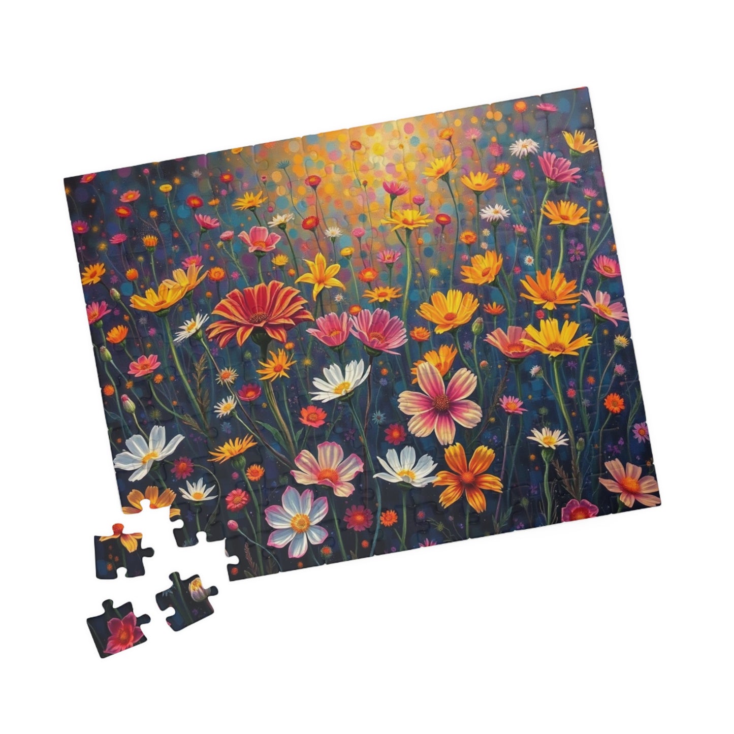 Floral Garden Puzzle, Jigsaw Puzzle for Adults, Fun Family Activity, Gift for Birthday, Relaxing Indoor Game, Brain Teaser, Mindfulness Puzzle The Puzzle Chest