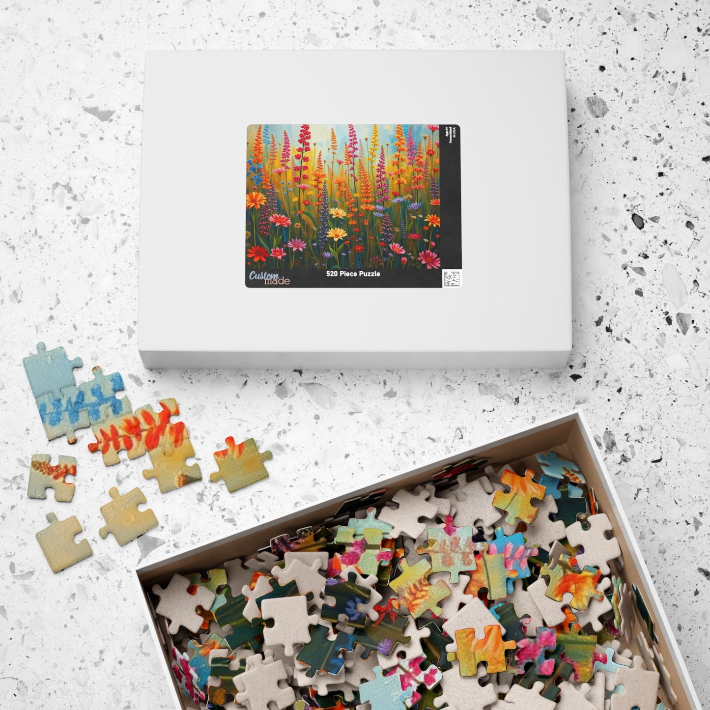 Vibrant Floral Wildflower Jigsaw Puzzle - 110, 252, 520, 1014-piece, Fun for Family Game Night, Gift for Nature Lovers Puzzle The Puzzle Chest