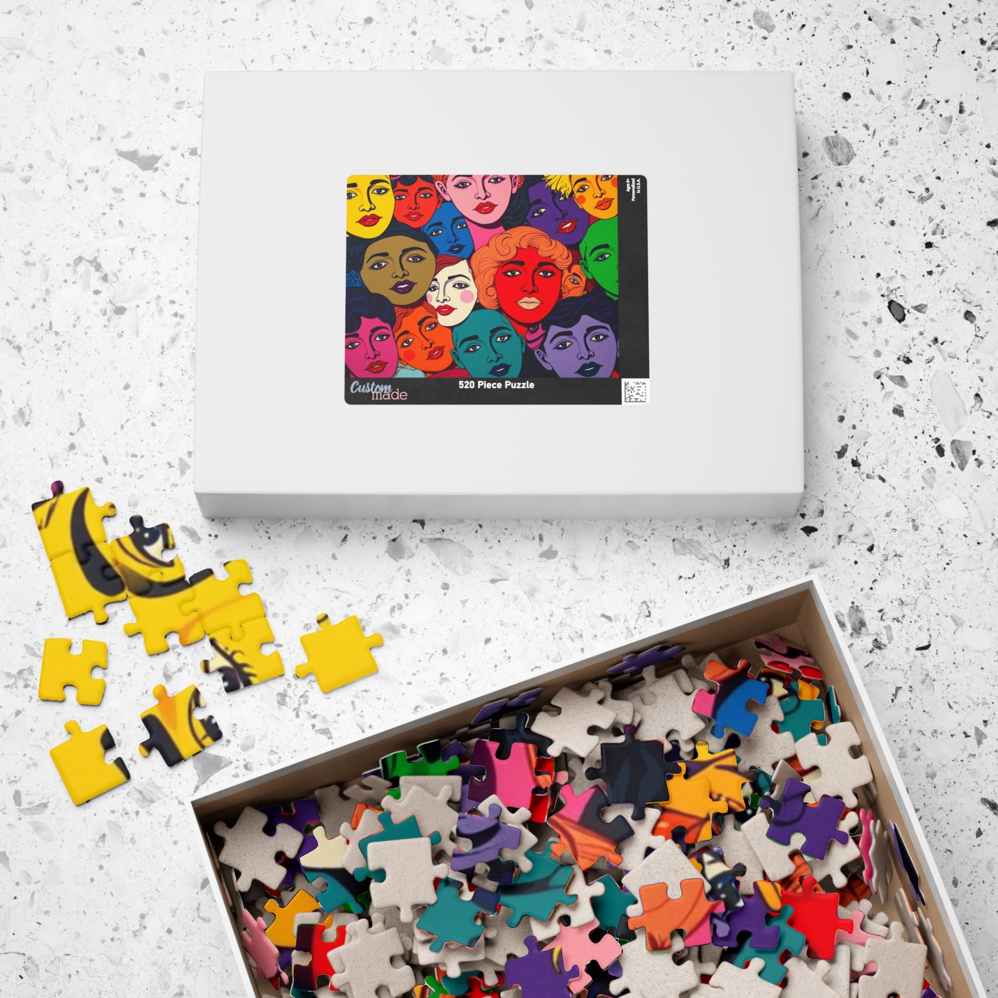 Colorful Women Faces Puzzle, 110, 252, 520, 1014-piece Pop Art Jigsaw, Unique Artwork, Gift for Her, Family Activity, Creative Hobby Puzzle The Puzzle Chest