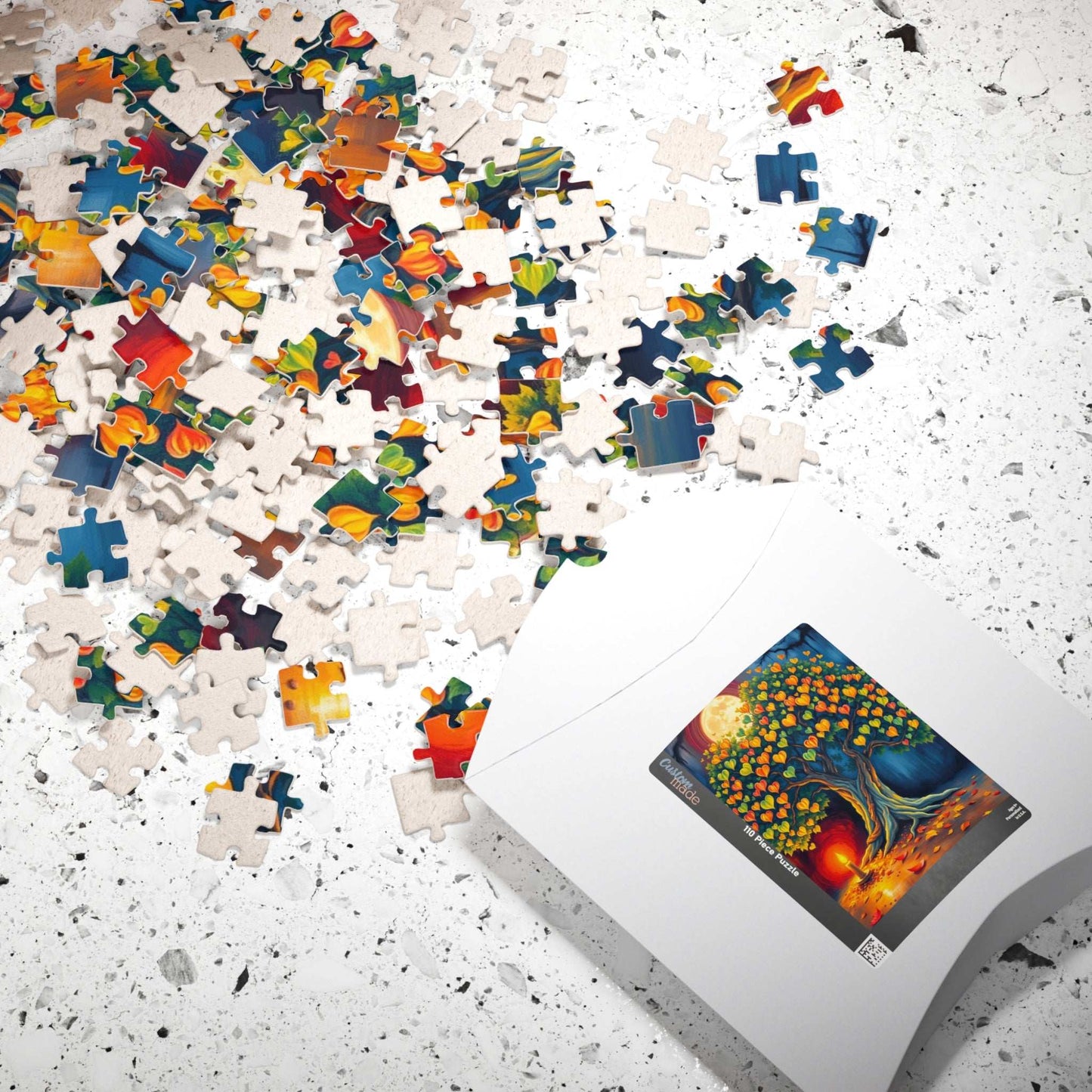 Majestic Bodhi Tree Puzzle for Adults - Heart-Shaped Leaves Design, Puzzle Lover Gift for Friends, Home Entertainment, Mental Exercise Puzzle The Puzzle Chest