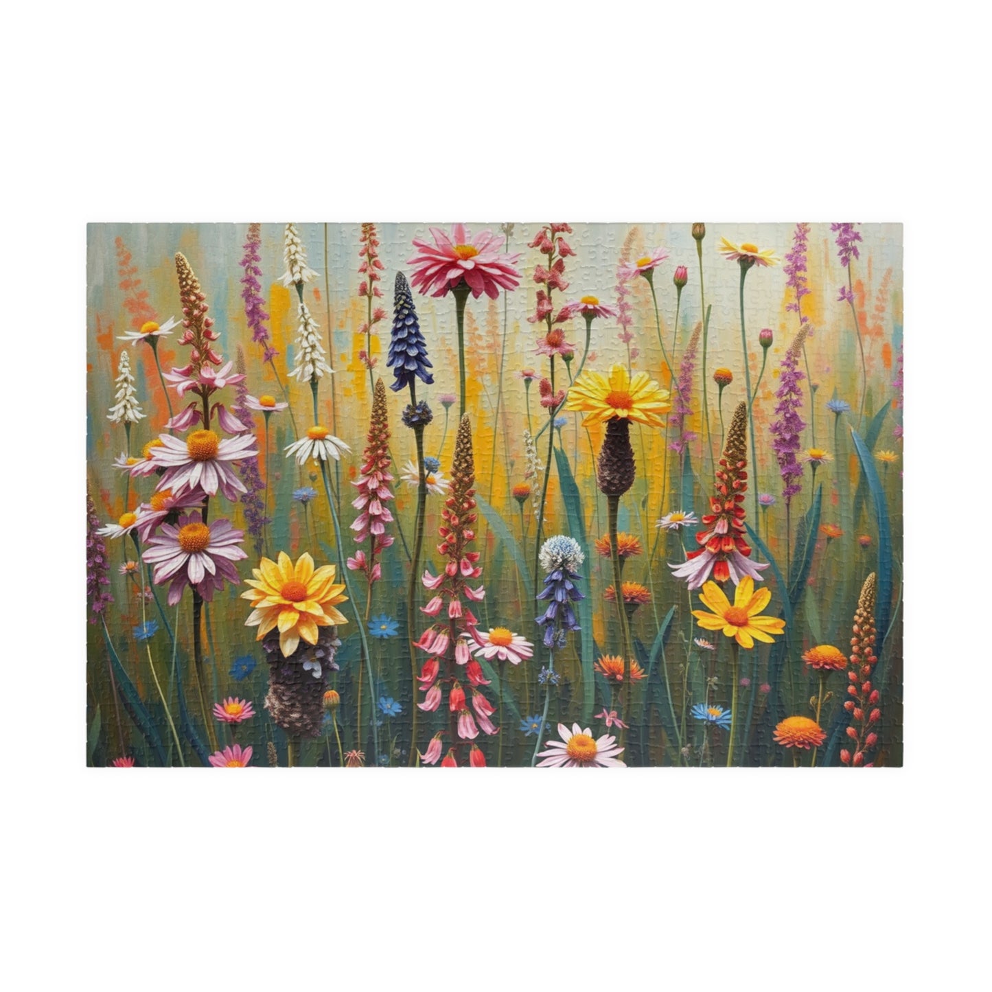 Floral Puzzle, Vibrant Wildflower Jigsaw Game for Adults, Nature Theme Gift for Friends, Family Fun, Home Entertainment 1014 pcs (Horizontal) Puzzle The Puzzle Chest