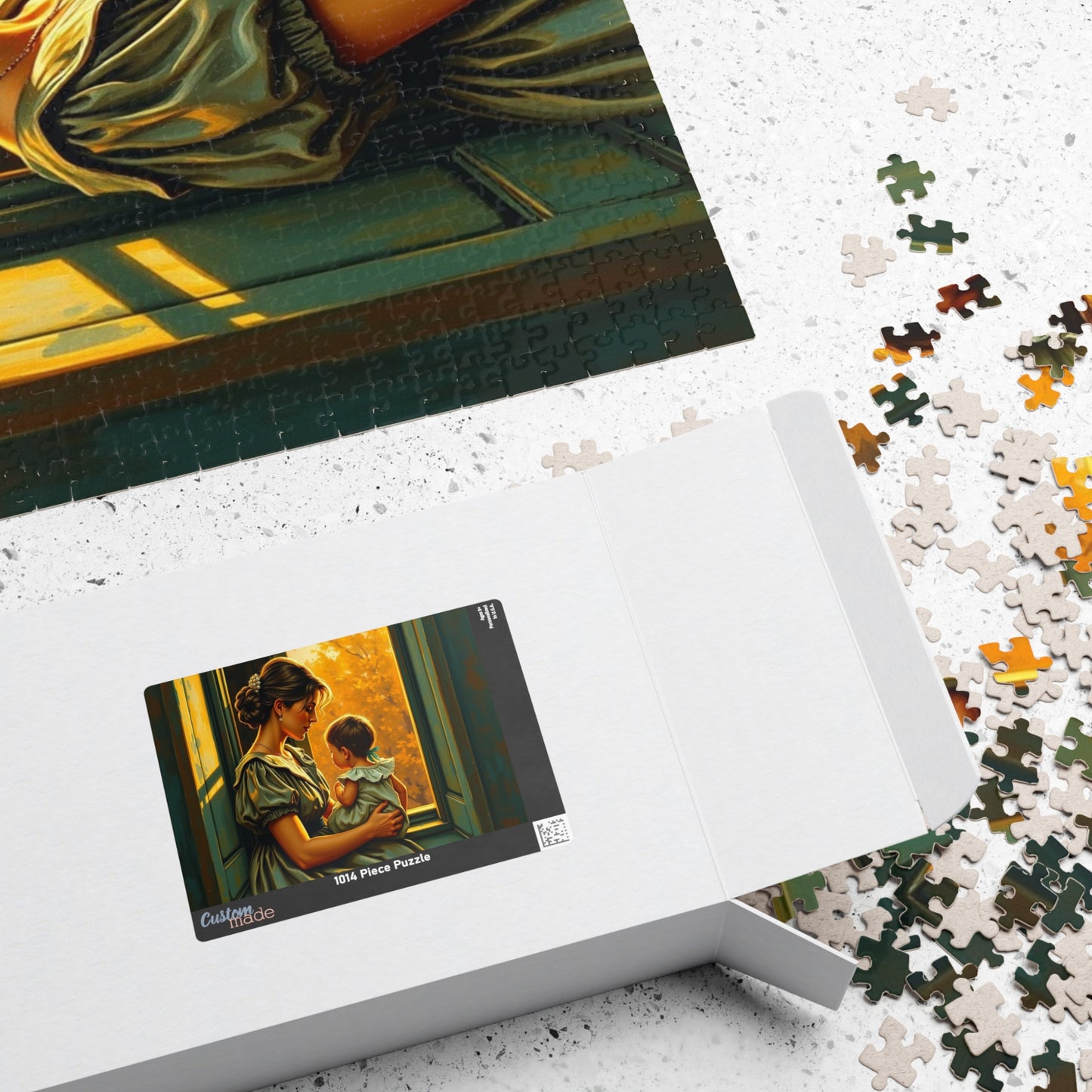 Heartwarming Mother and Child Puzzle - 110, 252, 520, 1014 Pieces, Family Bonding, Best Gift for Moms, Cozy Home Entertainment Brain Teaser Puzzle The Puzzle Chest