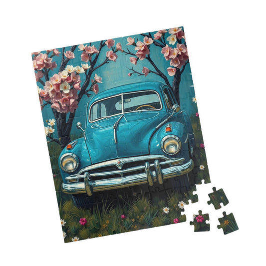 Spring Vintage Car Jigsaw Puzzle, Perfect Family Game Night, Gift for Car Lovers, Nostalgic Home Décor Puzzle The Puzzle Chest