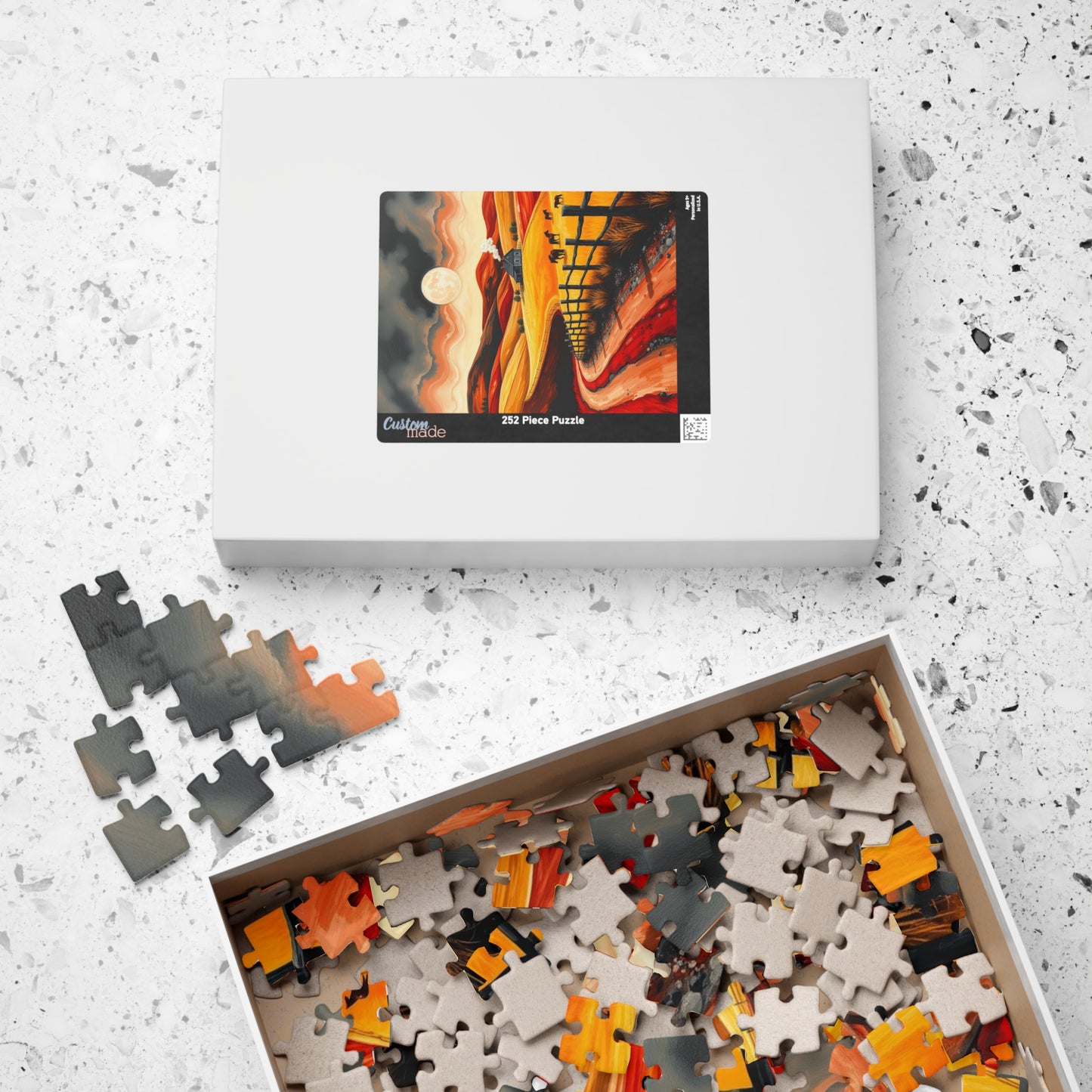 Sunset Pastoral Scene Puzzle - Tranquil Jigsaw for Family Fun, Gift for Friends, Home Decor, Cozy Nights Puzzle The Puzzle Chest