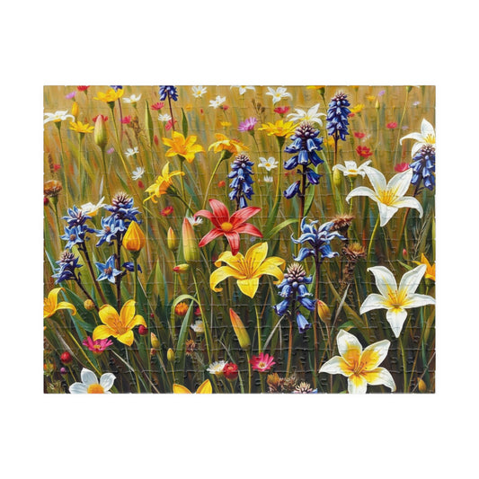 Floral Puzzle - Nature's Beauty, Jigsaw Puzzle for Family Fun, Gift for Garden and Puzzle Lovers, Mindfulness Activity, Indoor Entertainment 252 pcs (Horizontal) Puzzle The Puzzle Chest