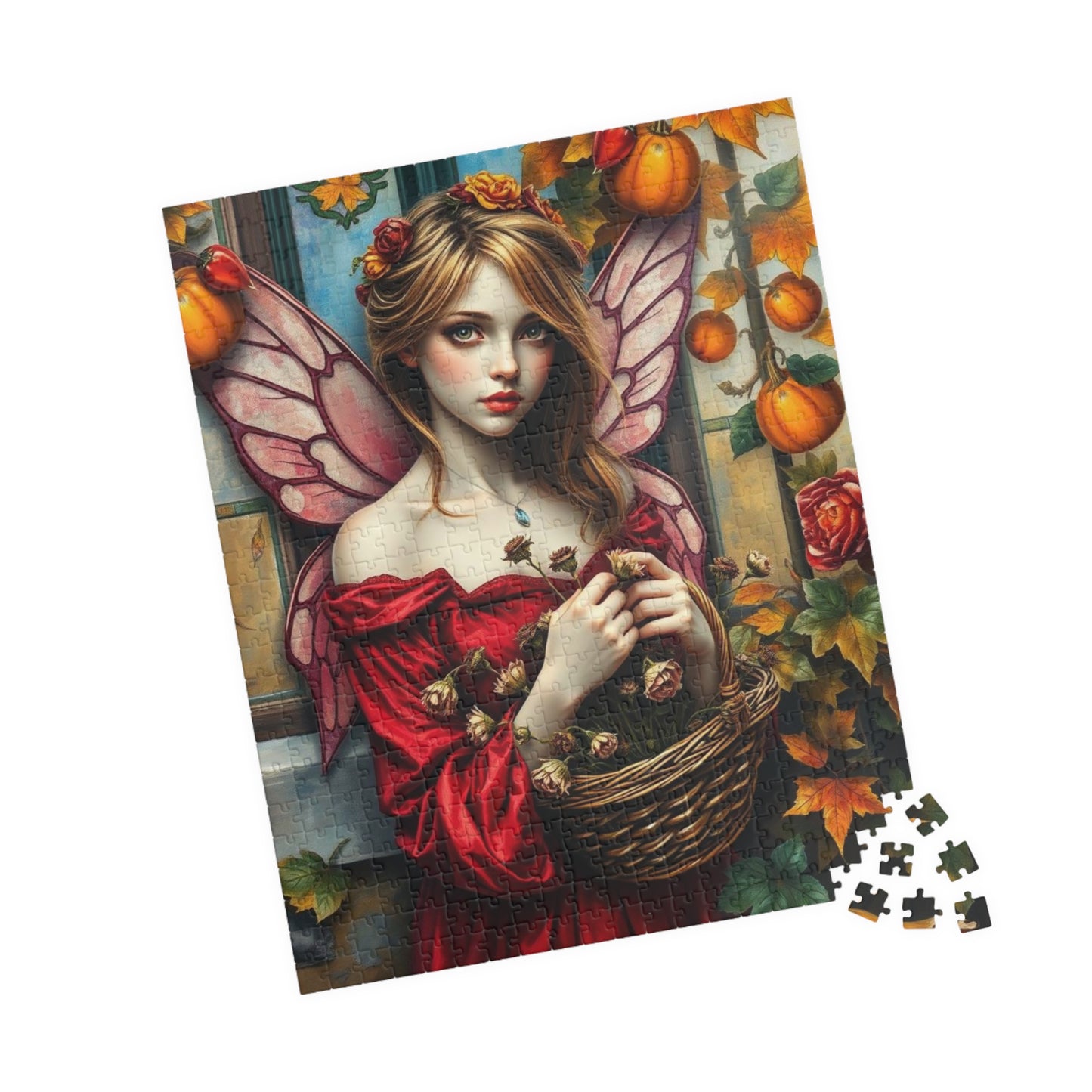Melancholy Fairy Jigsaw Puzzle - Autumnal Backdrop, 110-1014 Piece Fantasy Artwork for Family Fun, Gift for Puzzle Lover, Unique Home Decor Puzzle The Puzzle Chest