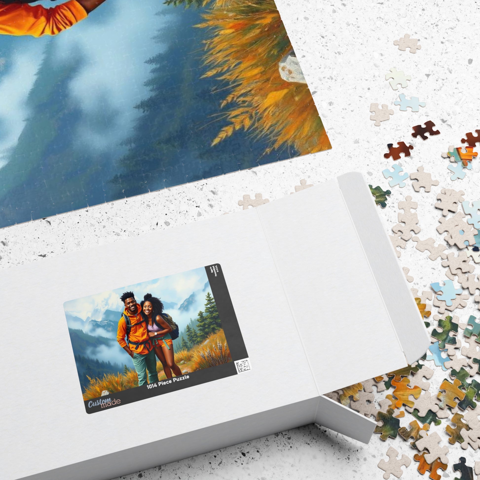 Black Couple Hiking Adventure Puzzle - Nature Lovers Delight Jigsaw, Family Game Night Fun, Afrocentric Gift for Friends, Outdoor Enthusiasts Puzzle The Puzzle Chest
