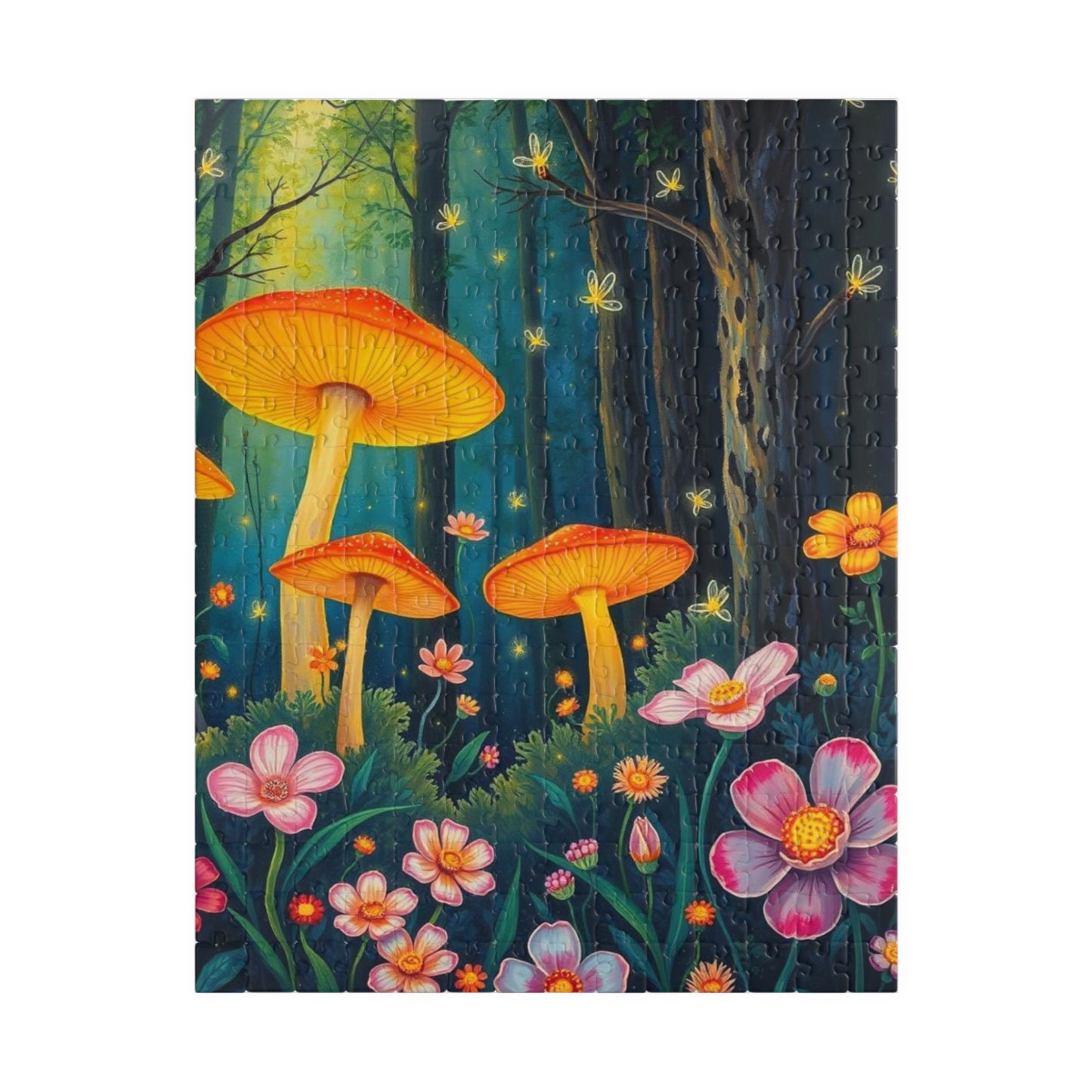 Mushroom Forest Puzzle, Nature-Themed Jigsaw Game, 110-1014 Piece Family or Solo Fun, Holiday Birthday Gift for Nature Lover, Friend 252 pcs (Vertical) Puzzle The Puzzle Chest