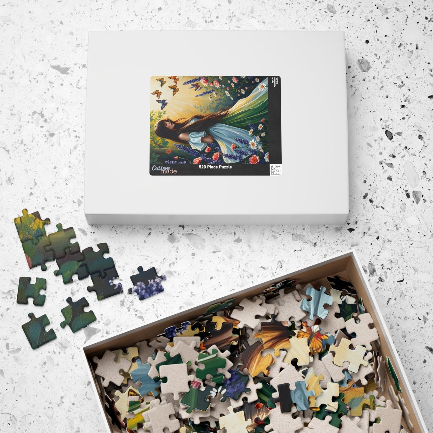 Floral Maiden Jigsaw Puzzle, 110-1014 Piece Nature Theme, Puzzle Lover Gift for Friend, Best Home Entertainment for Family Fun, Brain Teaser