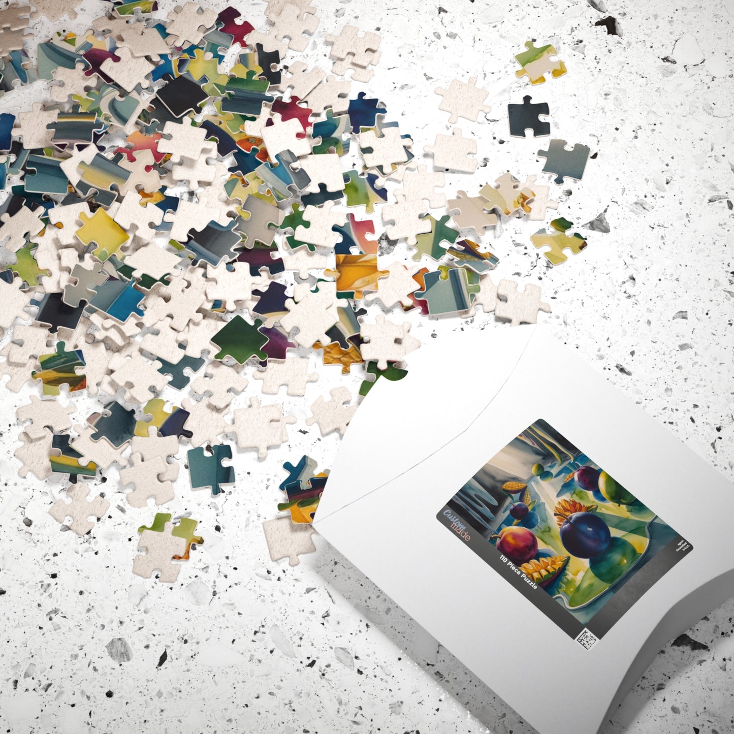 Surreal Dreamscape Puzzle, Oversized Fruit and Reflective Pools Jigsaw Game Inspired by Salvador Dali, Unique Giftable Puzzle, Mindfulness Puzzle The Puzzle Chest