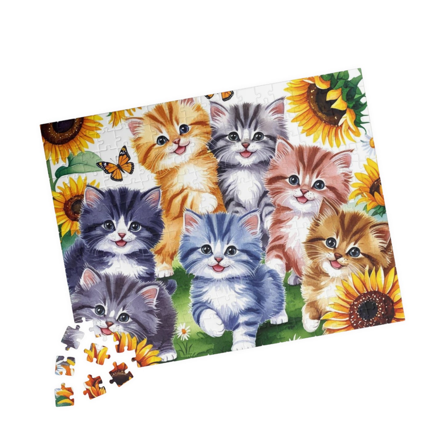 Cute Cat Puzzle - 110, 252, 520, 1014-Piece, Cat Lovers Gift, Animal Enthusiast Decor, Family Fun Activity, Cat-Themed Puzzle Puzzle The Puzzle Chest
