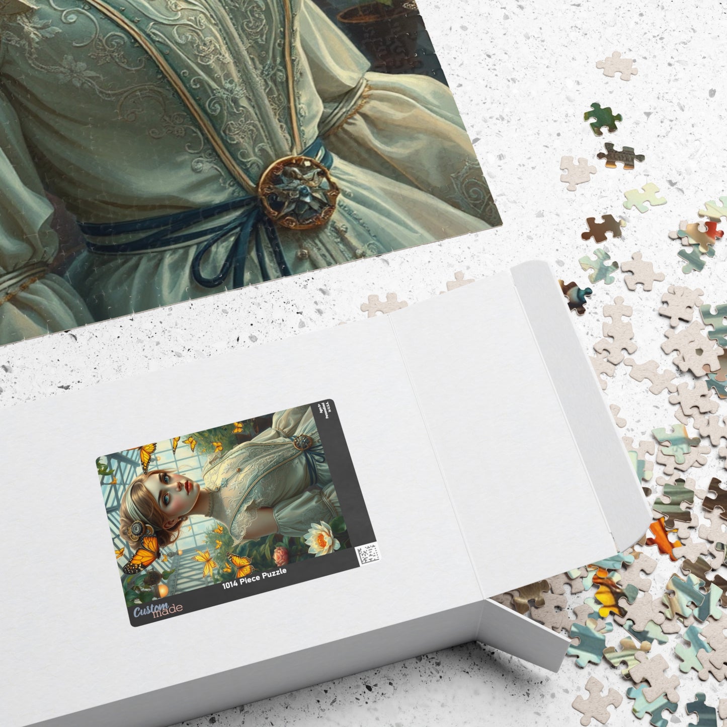 Steampunk Jigsaw Puzzle - Mechanical Butterfly and Woman in Greenhouse, 110 252 520 1014-Piece, Fun Family Activity, Unique Puzzle Lover Gift Puzzle The Puzzle Chest
