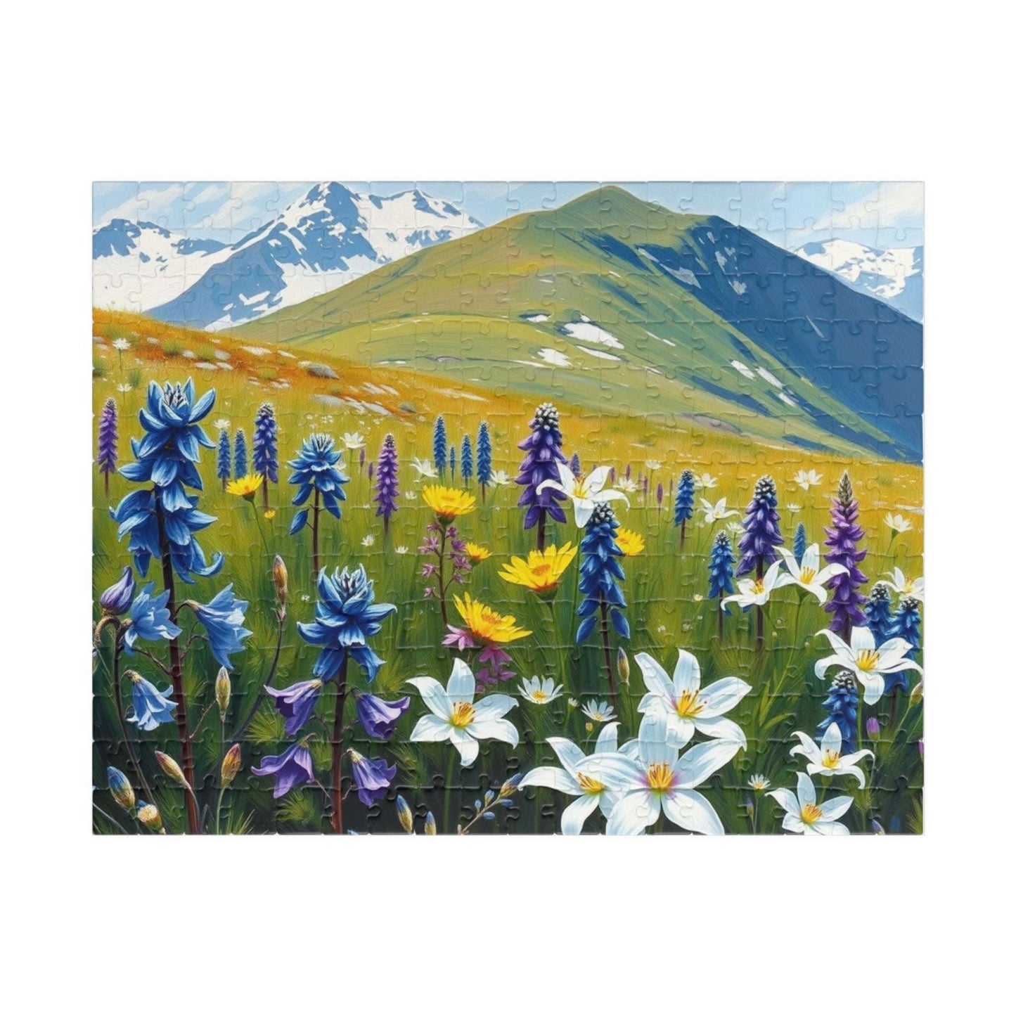 Floral Landscape Puzzle - Nature Themed Jigsaw Game for Adults, Indoor Home Activity, Family or Solo Fun, Best Gift for Puzzle Lover Art Fan 252 pcs (Horizontal) Puzzle The Puzzle Chest