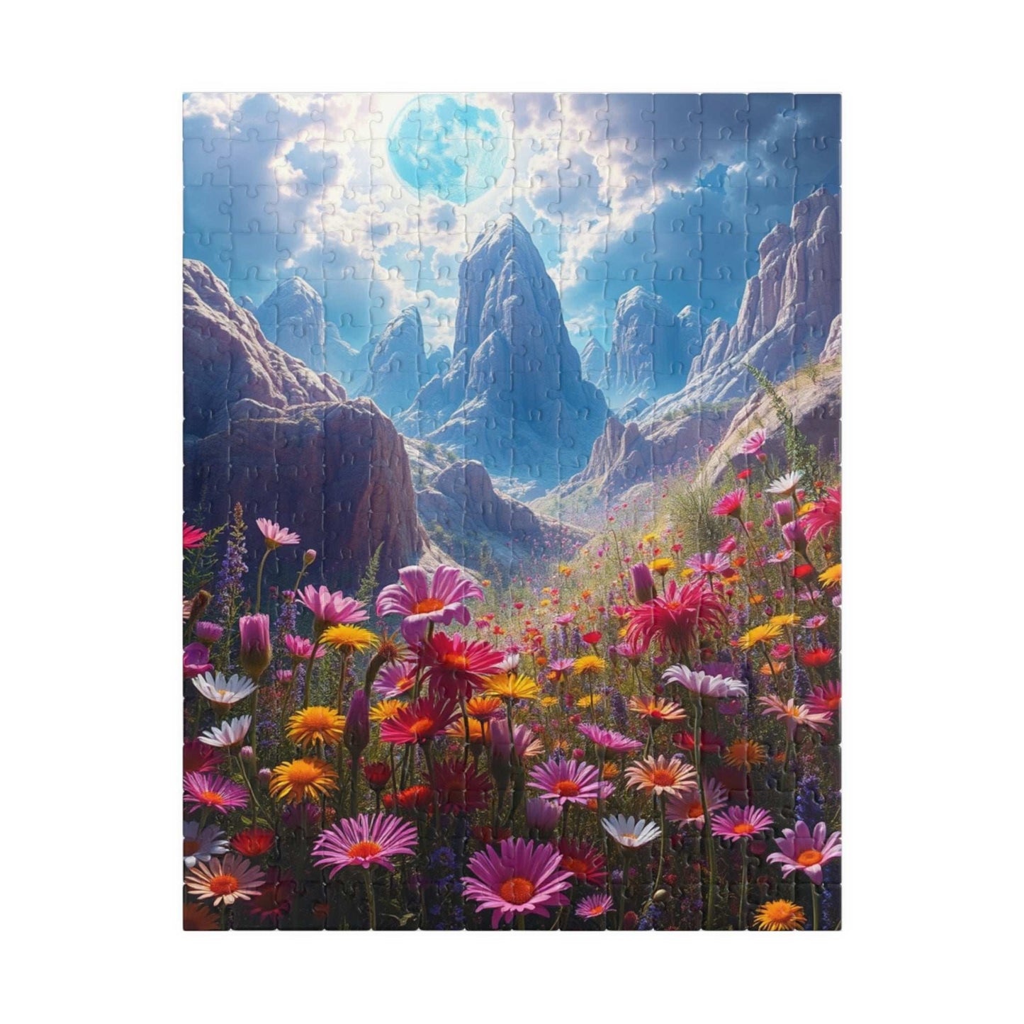 Nature's Serenity Landscape Puzzle, 110, 252, 520, 1014-piece, Floral Jigsaw Art Game for Mindfulness, Gift for Nature Lovers, Relaxation 252 pcs (Vertical) Puzzle The Puzzle Chest