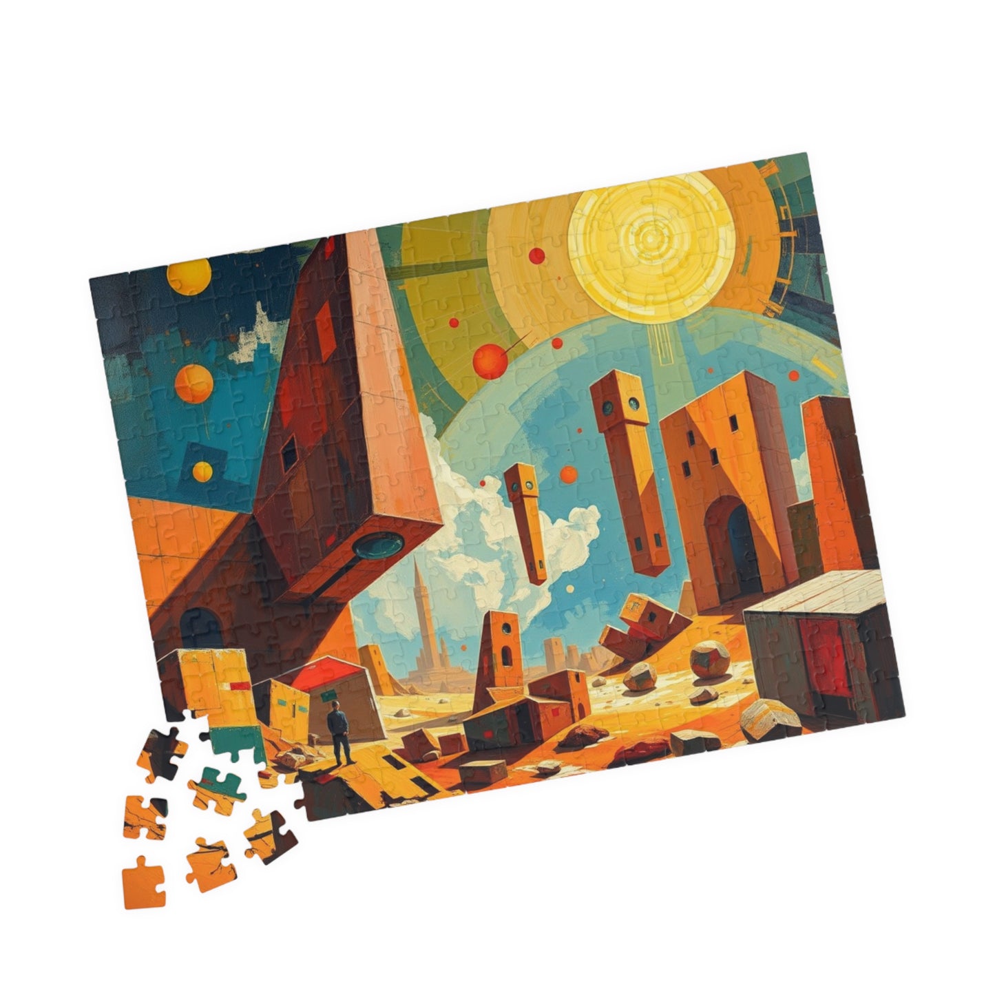 Cosmic Adventure Puzzle, Abstract Art Jigsaw Puzzle Game for Space Lovers Puzzle The Puzzle Chest