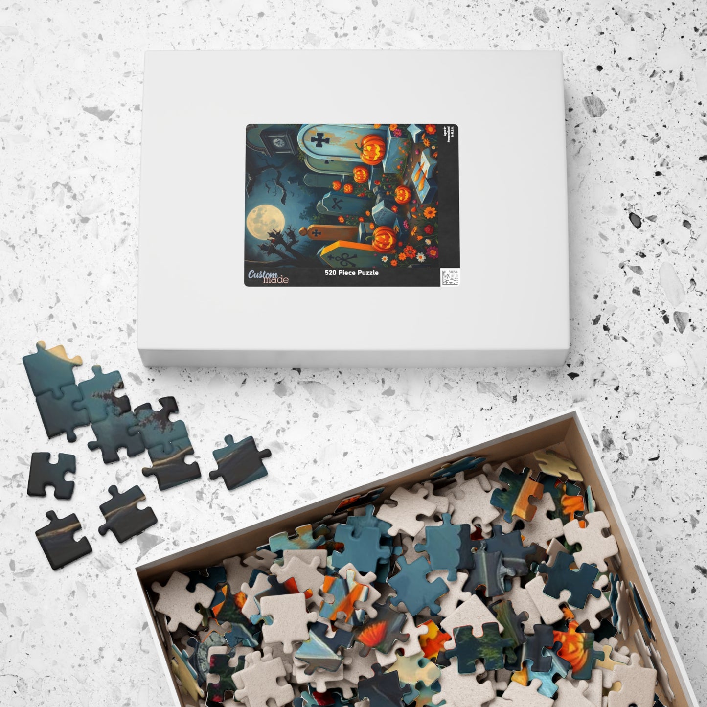 Tomb Tune Parade - Spooky Cemetery Halloween Puzzle, Fall Puzzle for Adults for Family or Solo Fun, Mental Exercise, Gift Idea for Friends