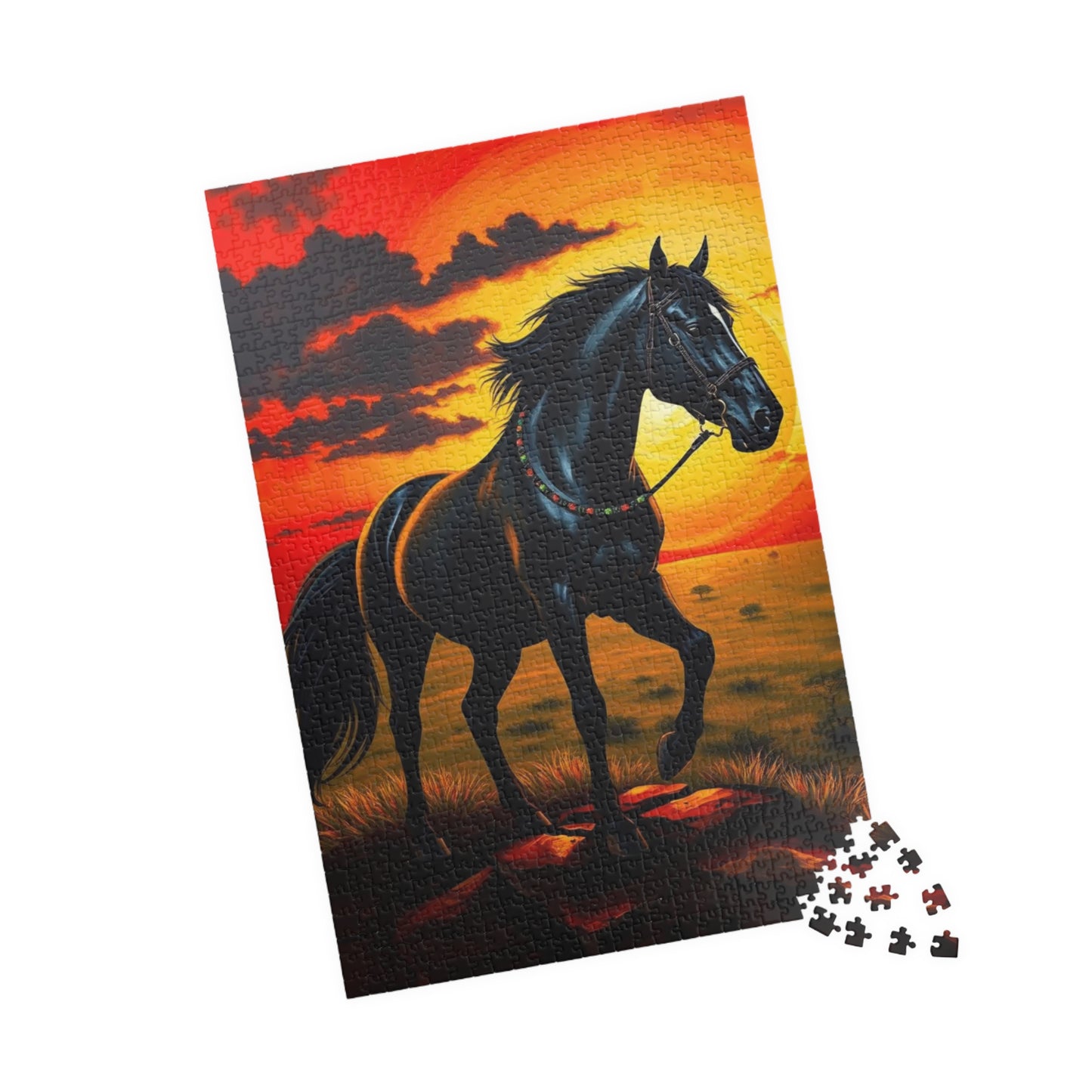 Majestic Horse Jigsaw Puzzle Game for Adults, Horse Lover Gift for Friend Animal Enthusiast, Equestrian Art, Family Bonding, Mental Exercise Puzzle The Puzzle Chest