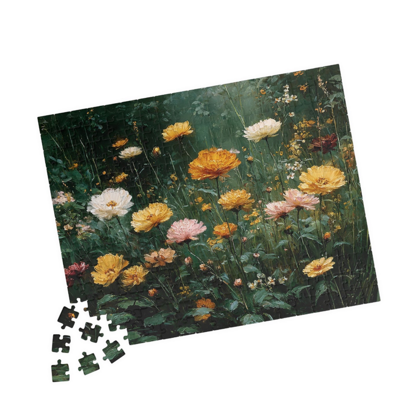 Floral Jigsaw Puzzle Game Perfect for Nature Lovers, Family Fun, Gifts, Home Decor, Brain Teaser