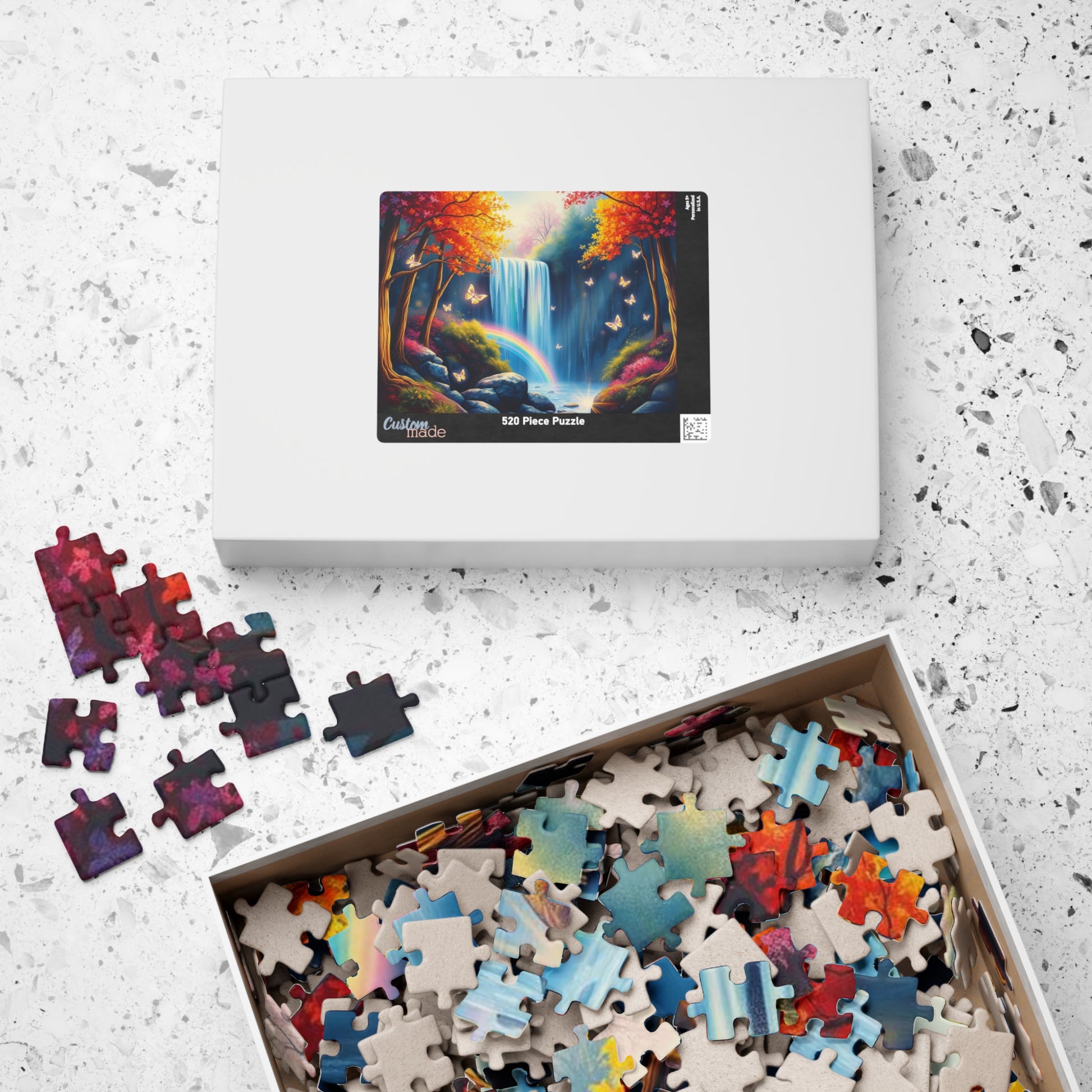 Serene Waterfall Puzzle, Nature Themed Jigsaw Puzzle for Adults, 110-1014 Piece, Family Game Night, Gift for Nature Lover Puzzle The Puzzle Chest