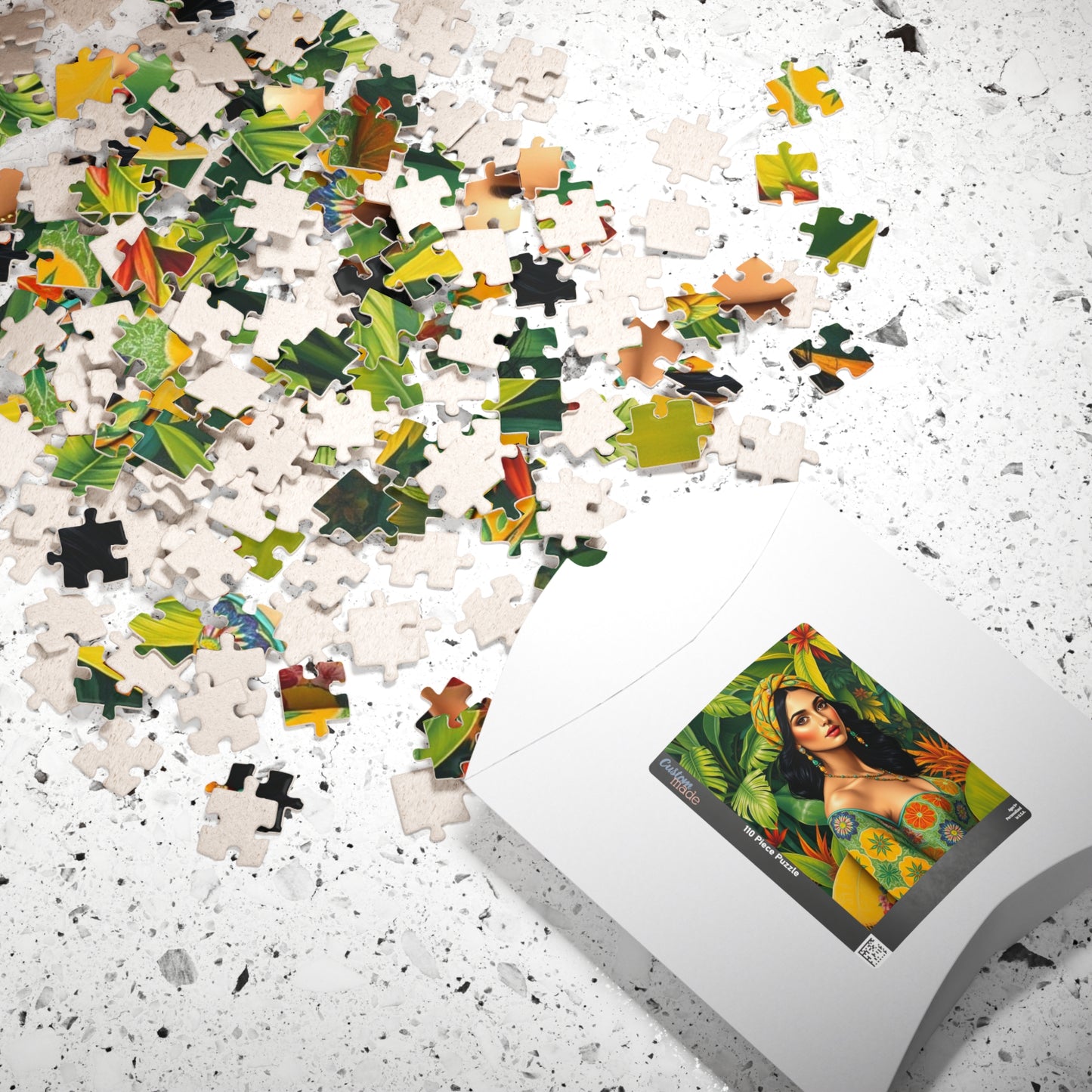 Tropical Vibes Puzzle - Woman Portrait, 110-1014 Piece Jigsaw Game for Relaxation, Thoughtful Gift for Adults, Home Entertainment Puzzle The Puzzle Chest