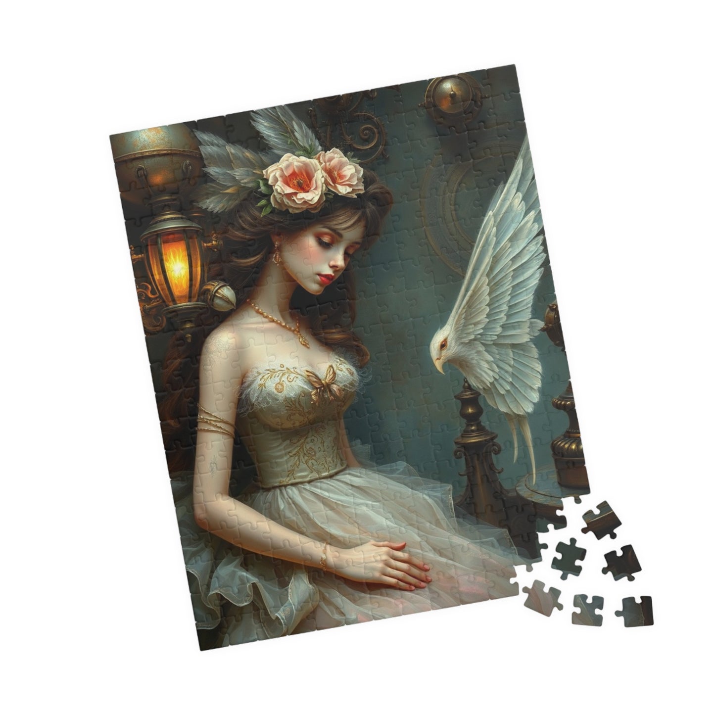 Elegant Steampunk Art Puzzle, Vintage Beauty Puzzle, Unique Gift for Art Lovers, Ideal for Family Game Night, Stress Relief Activity Puzzle The Puzzle Chest