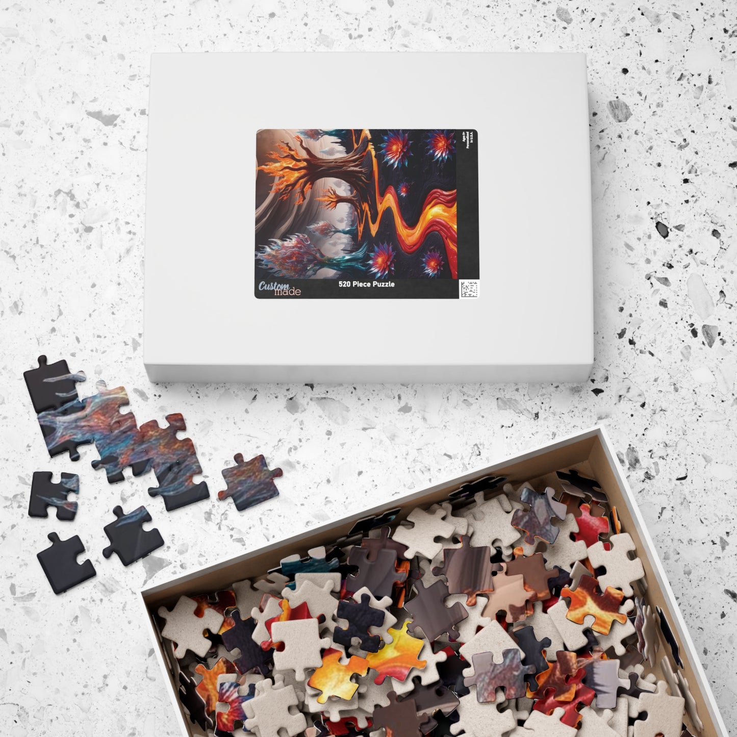 Lava Garden Puzzle, Trippy Fantasy Alien Landscape Jigsaw, Unique Surreal Art, 110 252 1014-Piece Adult Challenging Puzzle Lover Gift, Hobby Puzzle The Puzzle Chest