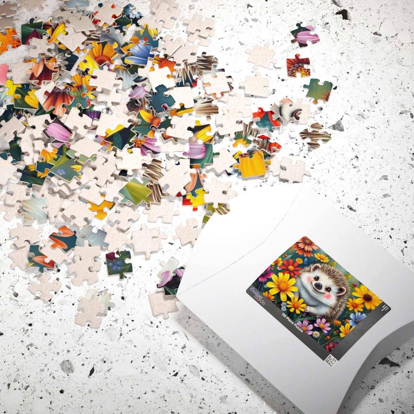 Cute Hedgehog Jigsaw Puzzle - 110 to 1014 Pieces, Family Fun Game Night, Animal Lover Holiday or Birthday Gift for Friend Puzzle The Puzzle Chest
