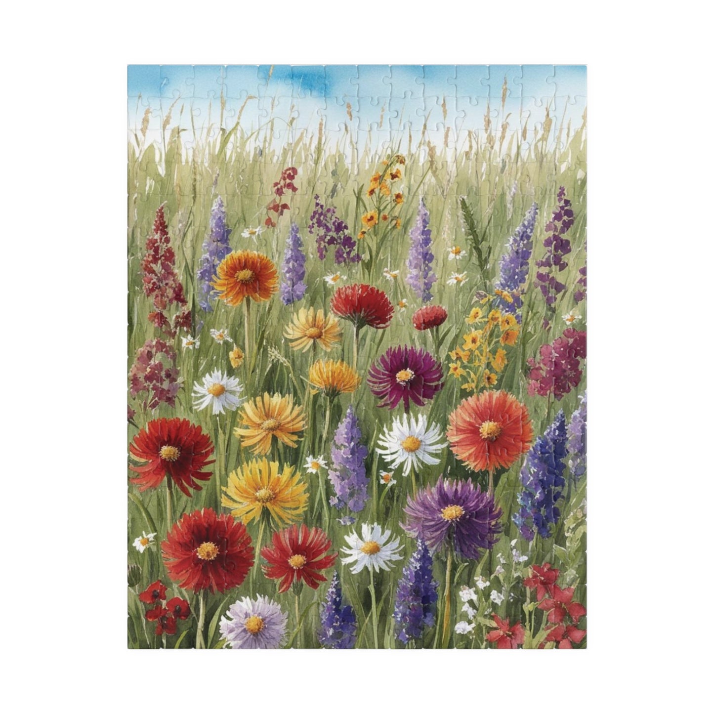 Wildflower Meadow Jigsaw Puzzle for Adult Home Entertainment, 110-1014 Piece, Gift for Puzzle Loving Friends, Family Game Night, Creative Leisure Activity 252 pcs (Vertical) Puzzle The Puzzle Chest