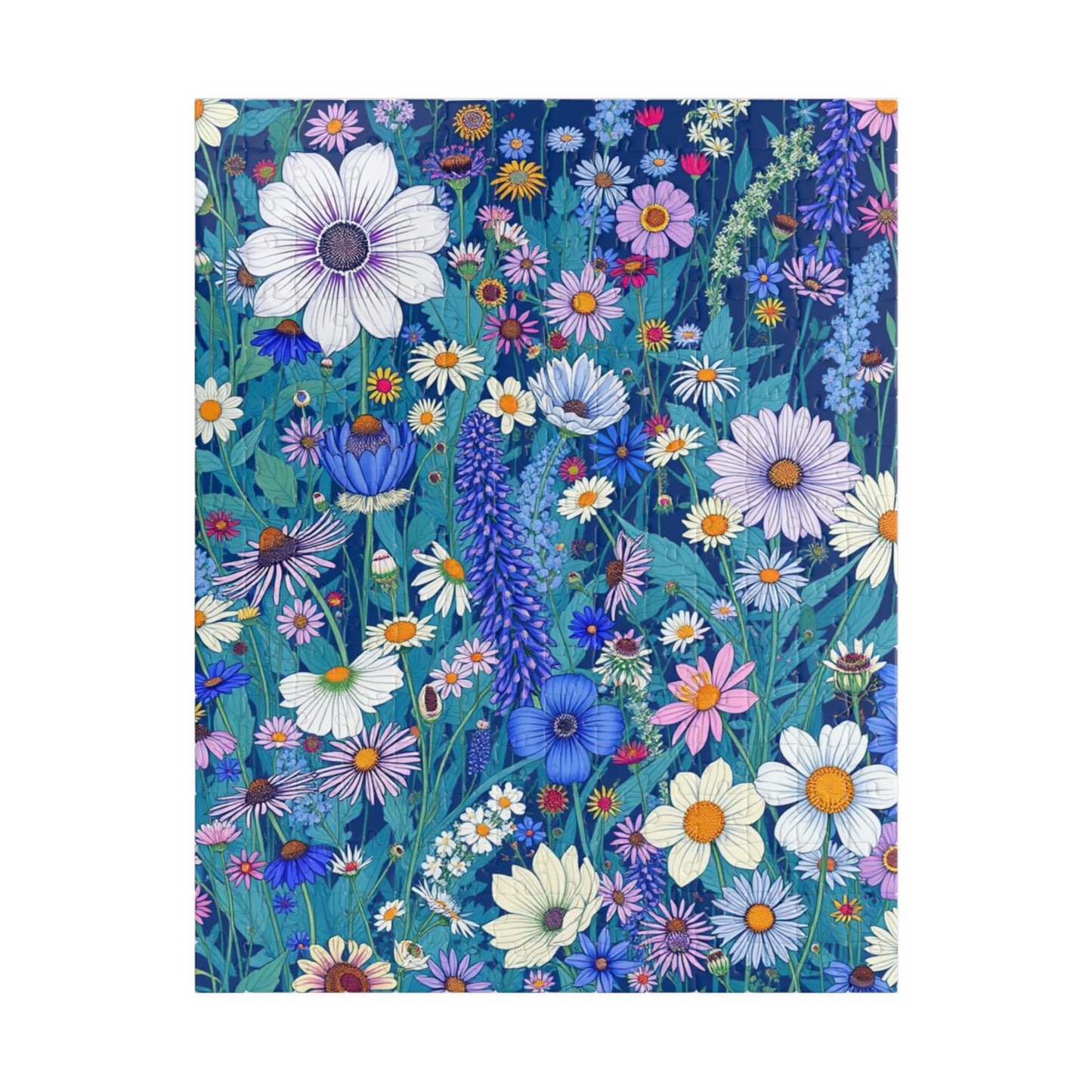 Colorful Floral Puzzle, Flower Design Jigsaw Game for Family Fun, Perfect Gift for Adults, Unique Frameable Art 252 pcs (Vertical) Puzzle The Puzzle Chest