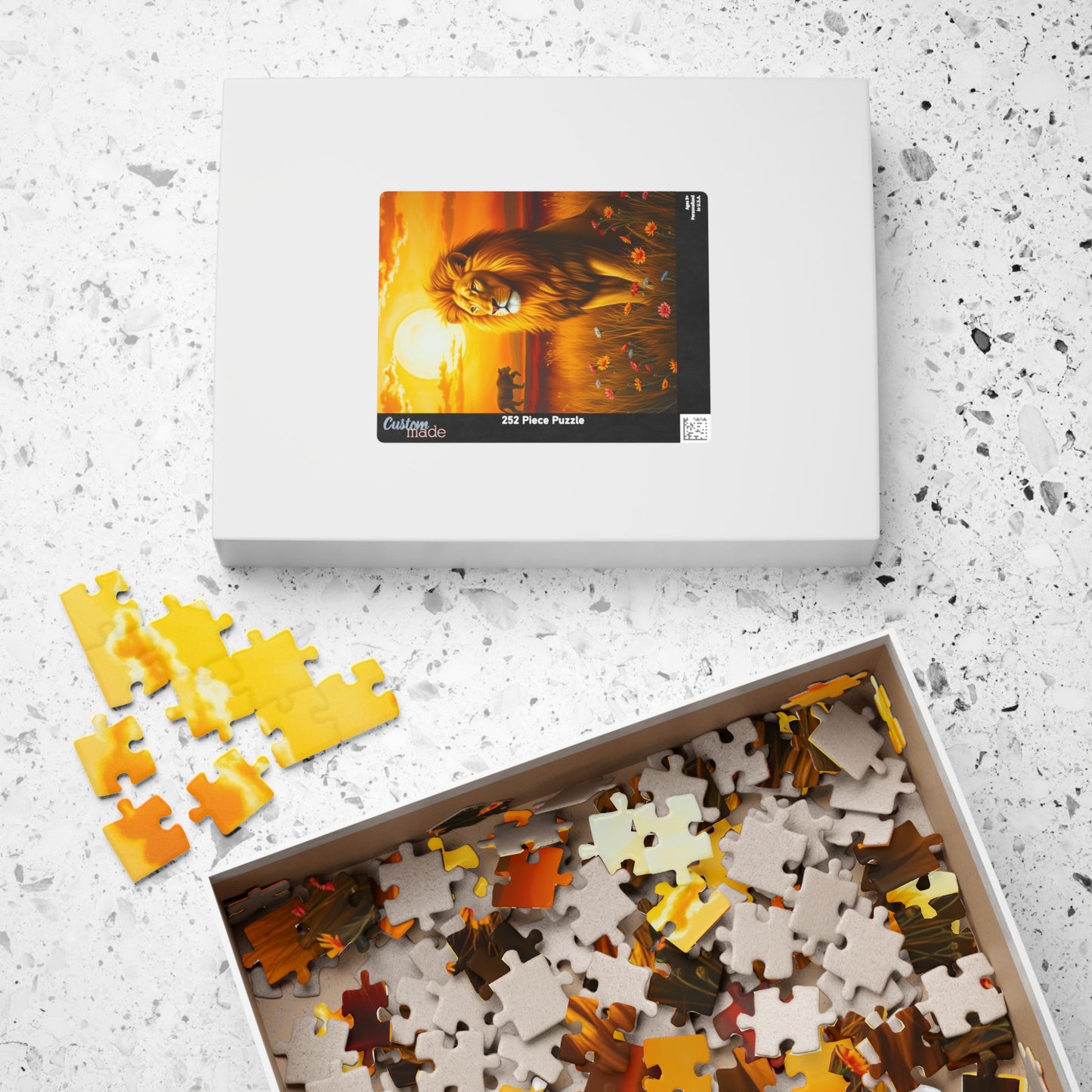 Majestic Lion Puzzle, Leo Zodiac Sign Jigsaw Game for Adults, Animal Lover Astrology Enthusiast Gift, Family Activity, Solo Fun Brain Teaser Puzzle The Puzzle Chest