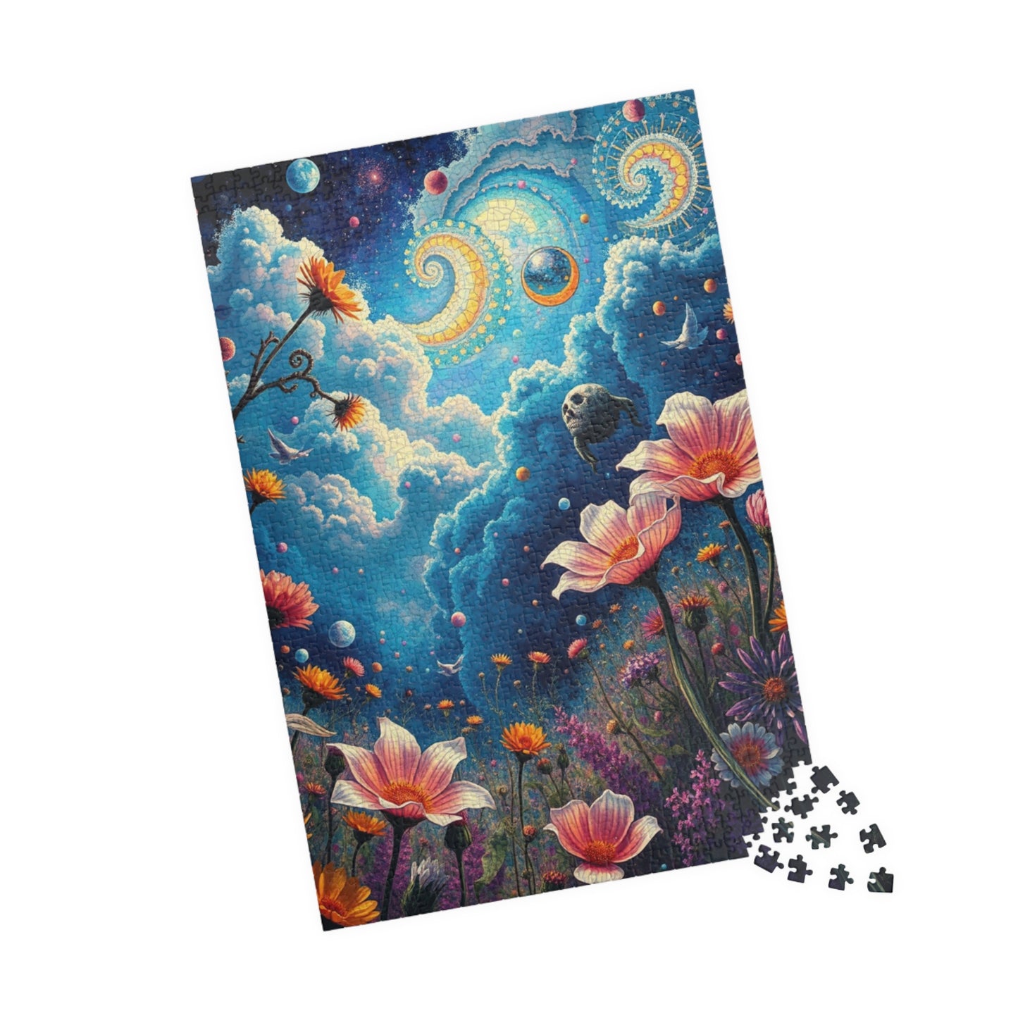 Mystical Floral Puzzle, 1000-piece, Relaxing Home Activity, Perfect Gift for Nature Lovers, Family Fun, Mindfulness Activity, Brain Teaser Puzzle The Puzzle Chest