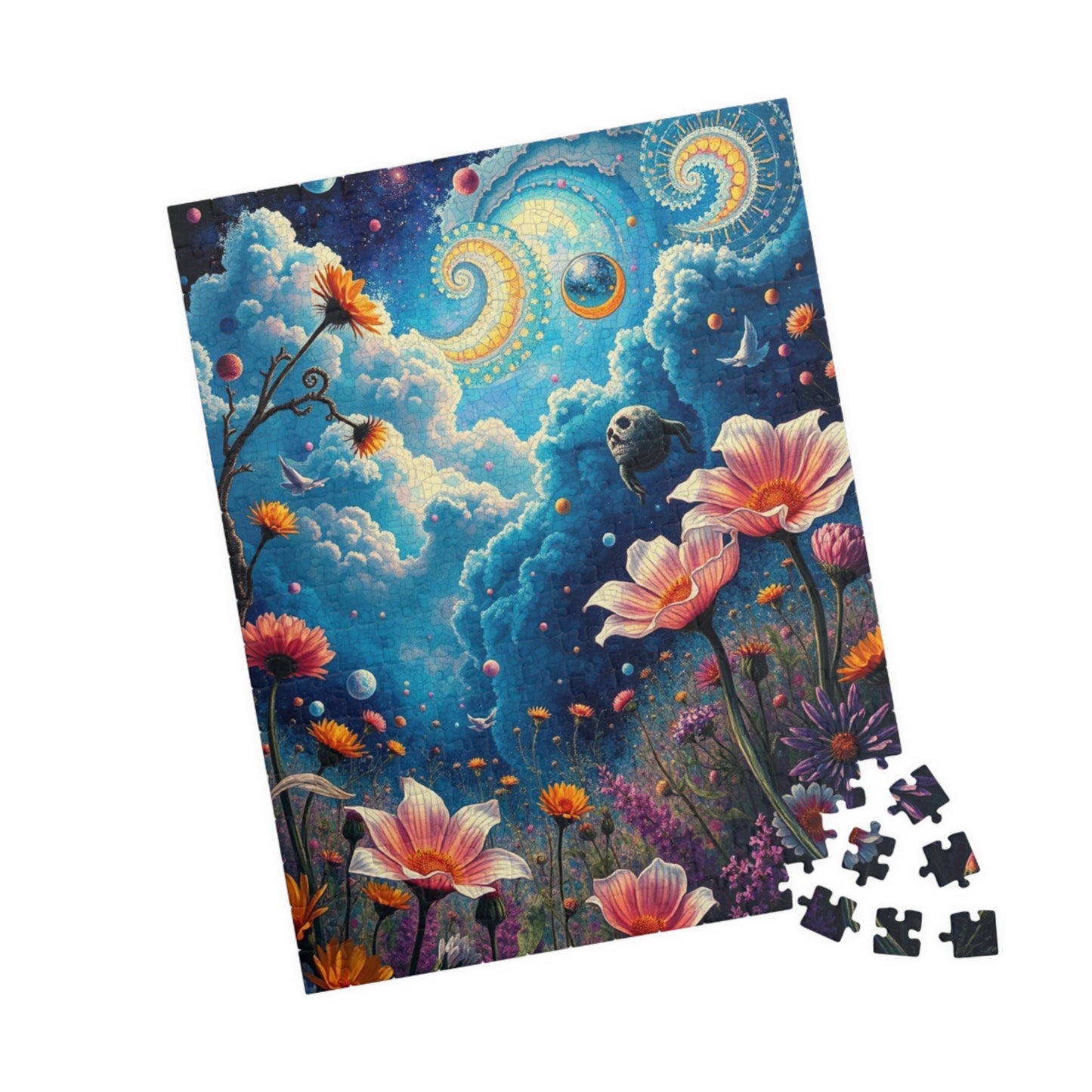 Mystical Floral Puzzle, 1000-piece, Relaxing Home Activity, Perfect Gift for Nature Lovers, Family Fun, Mindfulness Activity, Brain Teaser Puzzle The Puzzle Chest
