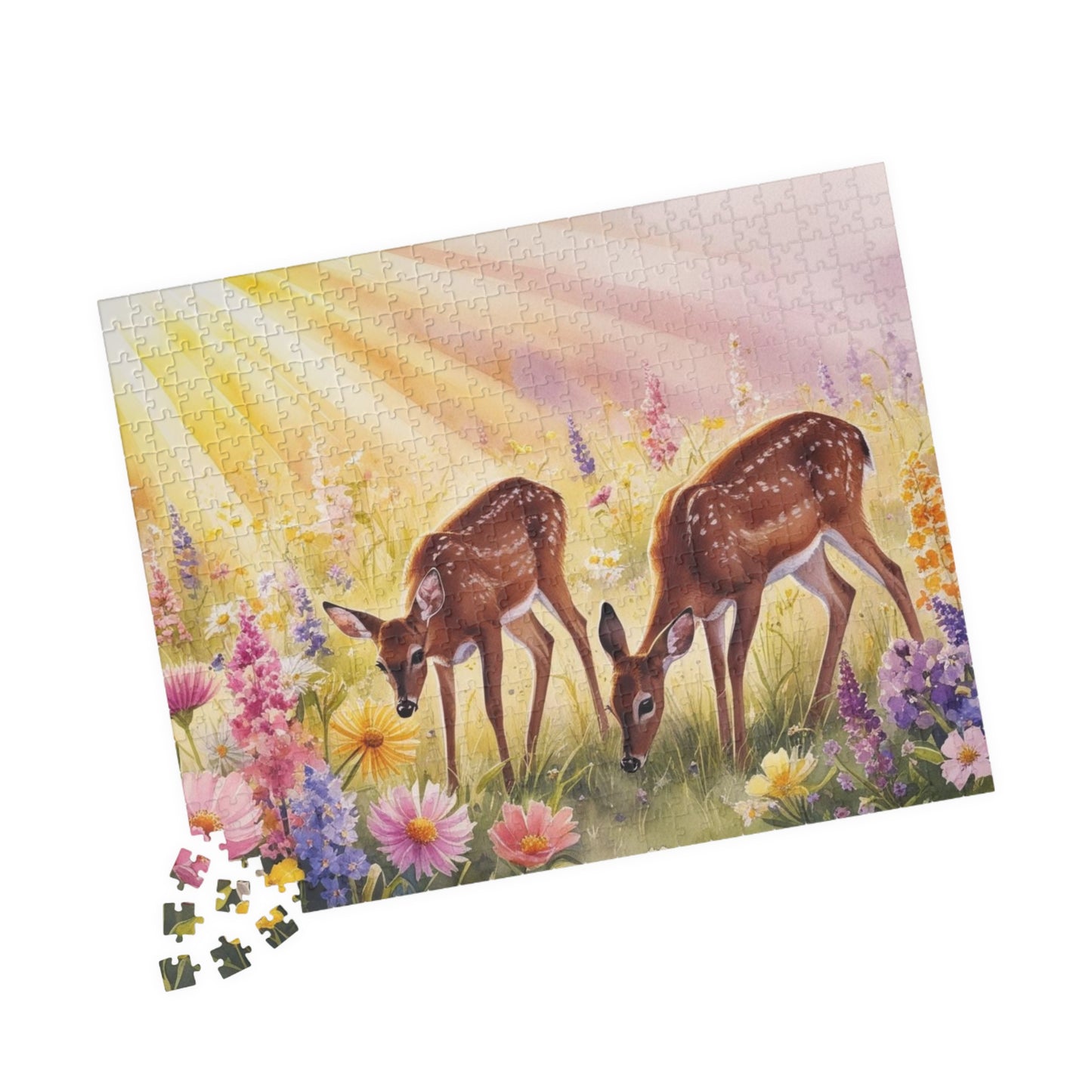 Enchanting Deer Jigsaw Puzzle - 110, 252, 520 & 1014-Piece, Wildlife Theme Nature Lovers Gift for All Occasions, Family Game Night Brain Teaser Puzzle The Puzzle Chest