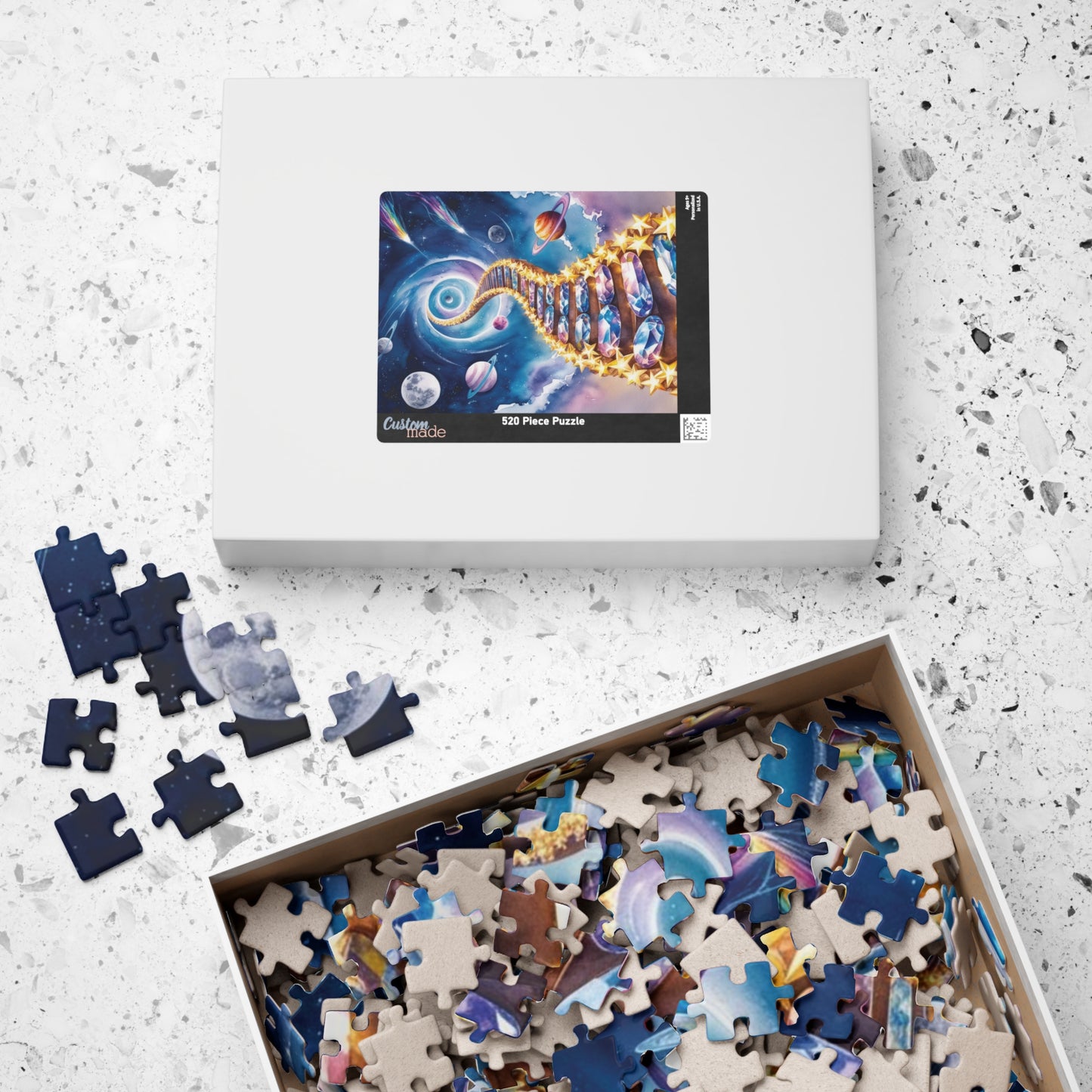 Trippy Space Jigsaw Puzzle, Celestial Stairway Starry Sky 252 520 1014 Pieces, Galaxy Puzzle, Mind-bending Gifted Puzzle Dreamscape Puzzle The Puzzle Chest