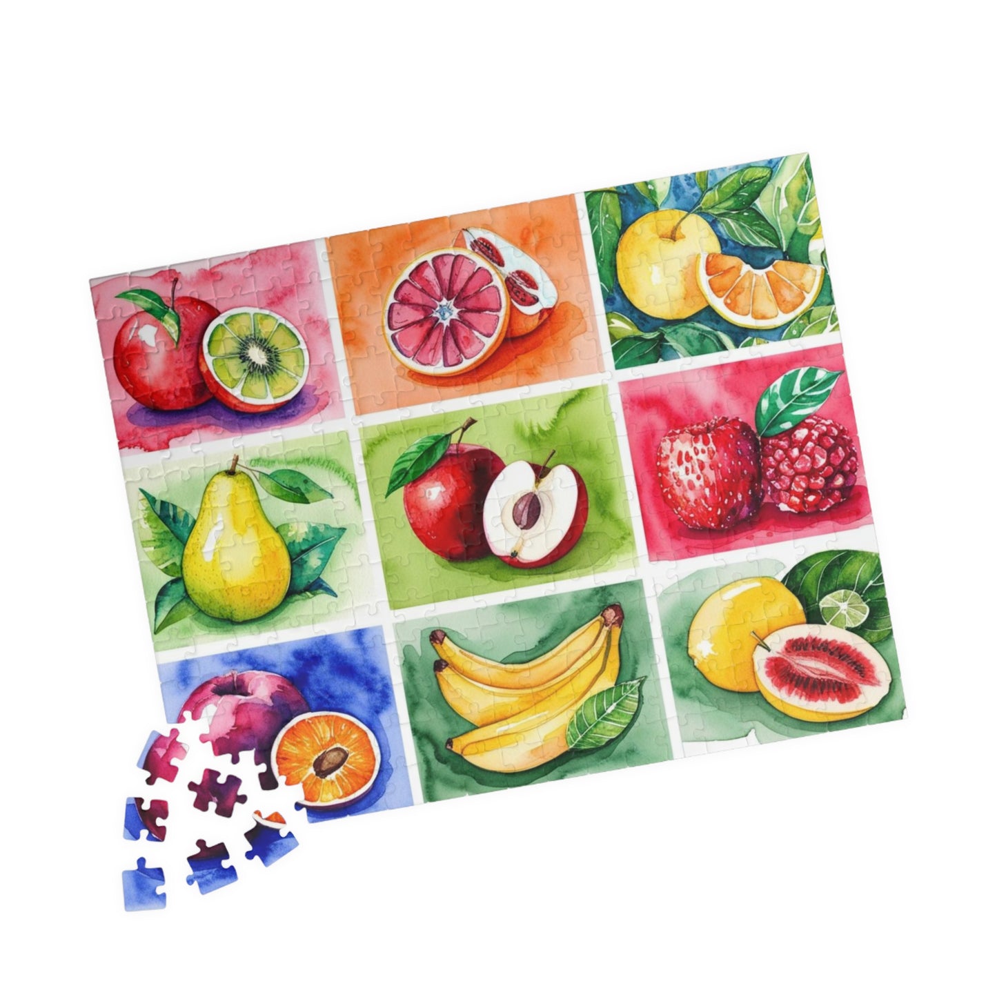 Fruit Collage Puzzle, Fun Jigsaw for Adults, Creative Activity, Brain Teaser Game, Unique Gift, Wall Art Home Decor, Foodie Puzzle The Puzzle Chest