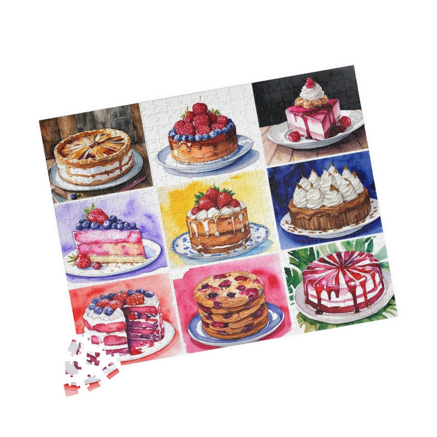 Dessert Jigsaw Puzzle for Adults - Foodie Collage, Holiday Birthday Gift for Friends, Mindful Brain Teaser, Fun Family Game Night Puzzle The Puzzle Chest