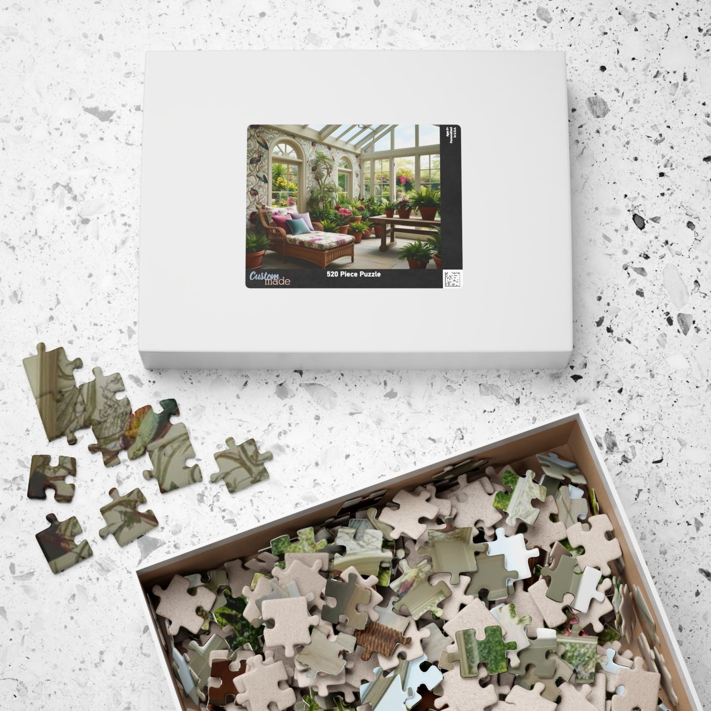 Vintage Sunroom Serenity Puzzle, Relaxing Adult Jigsaw Game for Family Bonding Activity or Solo Fun, Nature Scene, Puzzle Enthusiast Gift Puzzle The Puzzle Chest