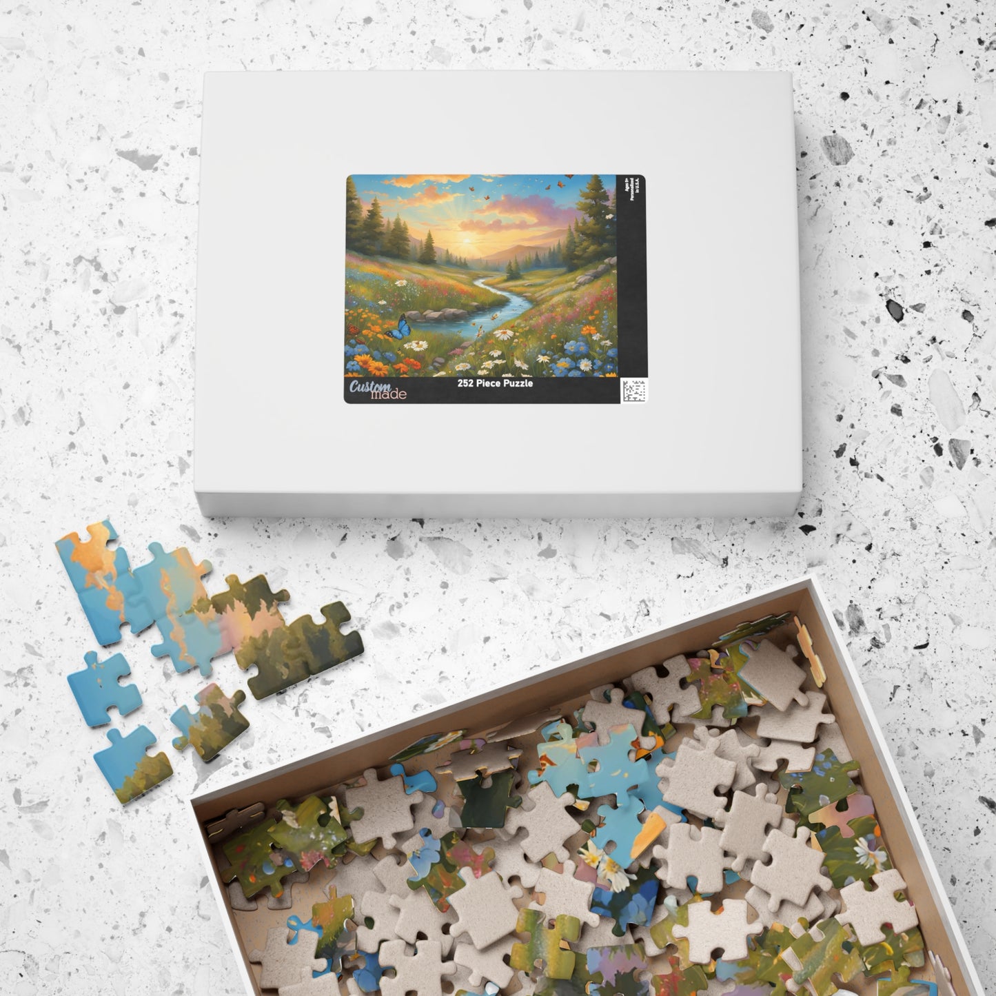 Serene Nature Puzzle - 110, 252, 520, 1014-piece, Family Activity, Home Decor, Gift for Nature Lovers, Mindfulness, Challenge Your Puzzle The Puzzle Chest