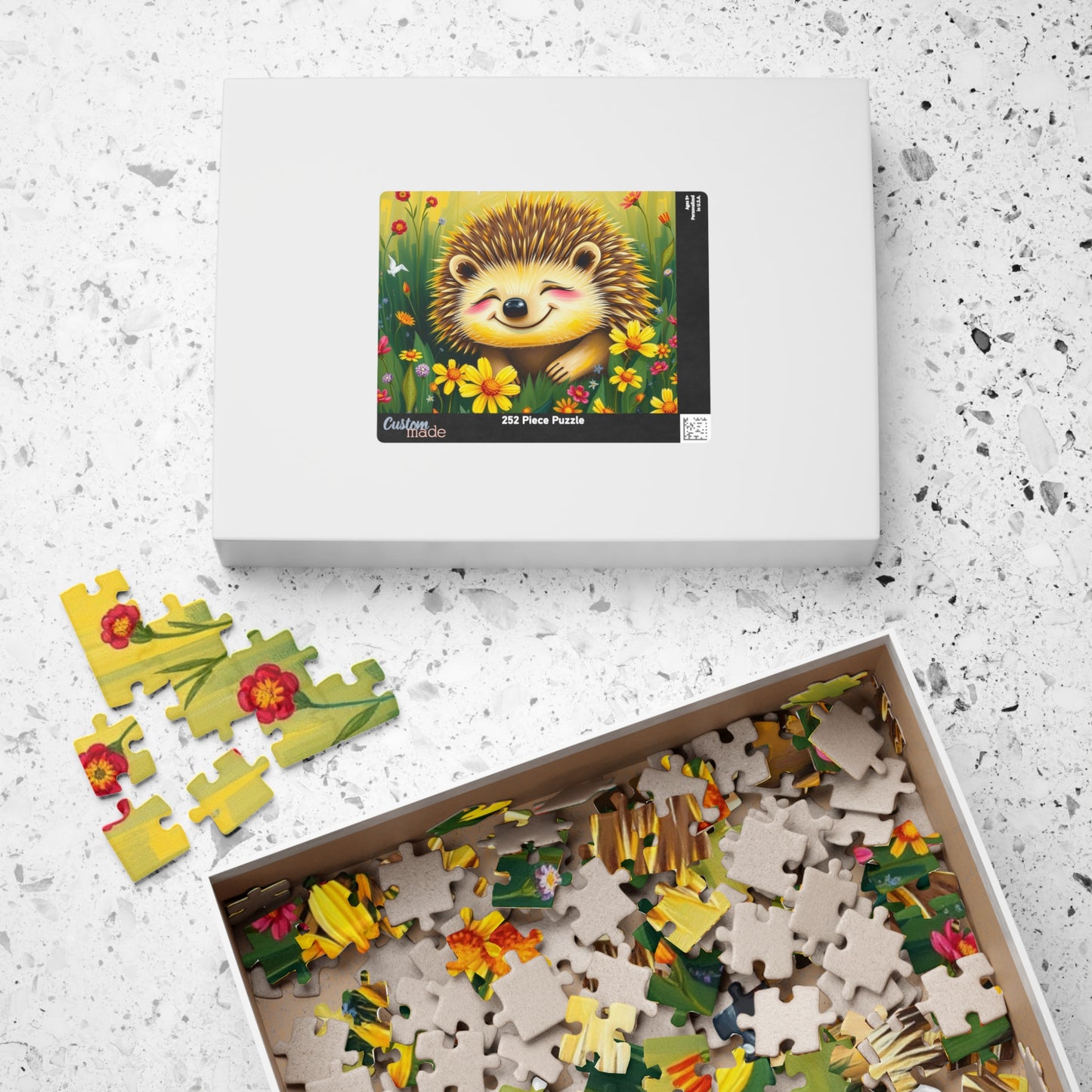 Adorable Hedgehog Jigsaw Puzzle | Mindfulness Activity, Perfect Gift for Animal Lovers, Family Fun Activity, Brain Teaser Puzzle The Puzzle Chest