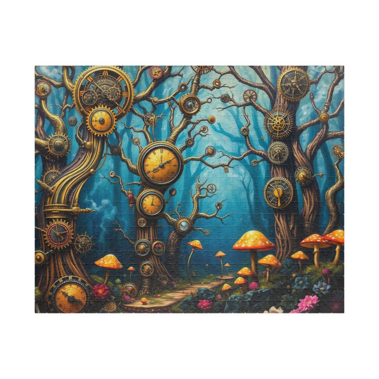 Whimsical Steampunk Puzzle - Enchanting Forest, Mind-Bending Fun, Perfect Gift for Puzzle Lovers, Collectible Art Piece, Family Activity 520 pcs (Horizontal) Puzzle The Puzzle Chest