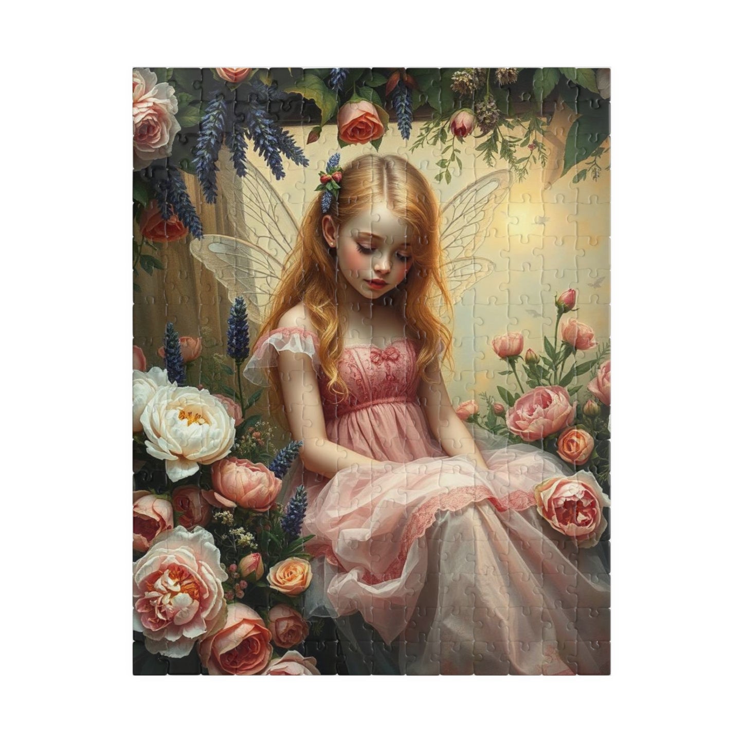 Peony and Rose Fairy Themed Puzzle - Enchanting 110-1014 Piece Mindful Jigsaw Gift for Adult Fantasy Puzzle Lover, Family or Solo Fun