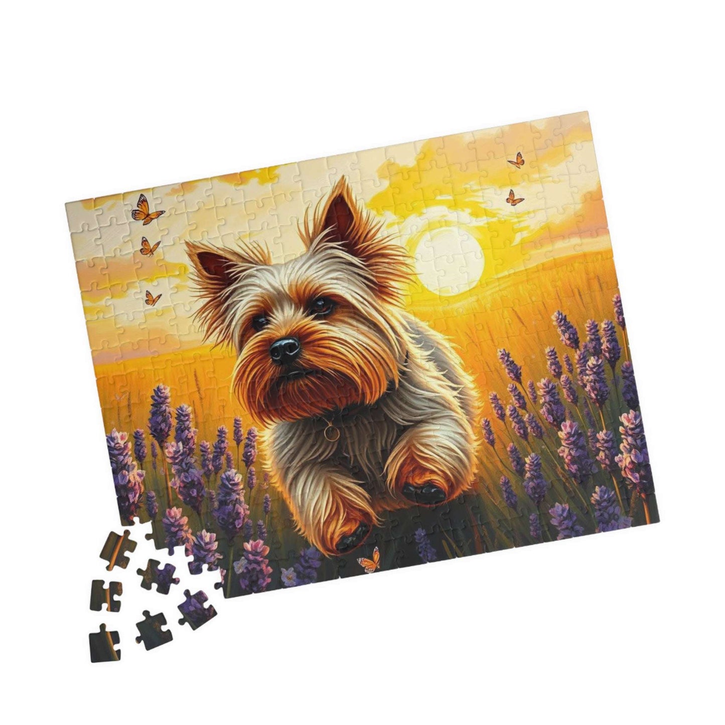 Dog Lover's Jigsaw Puzzle - Game with Yorkshire Terrier, Family Activity Perfect Birthday Holiday Gift for Animal Lover and Pet Enthusiast Puzzle The Puzzle Chest