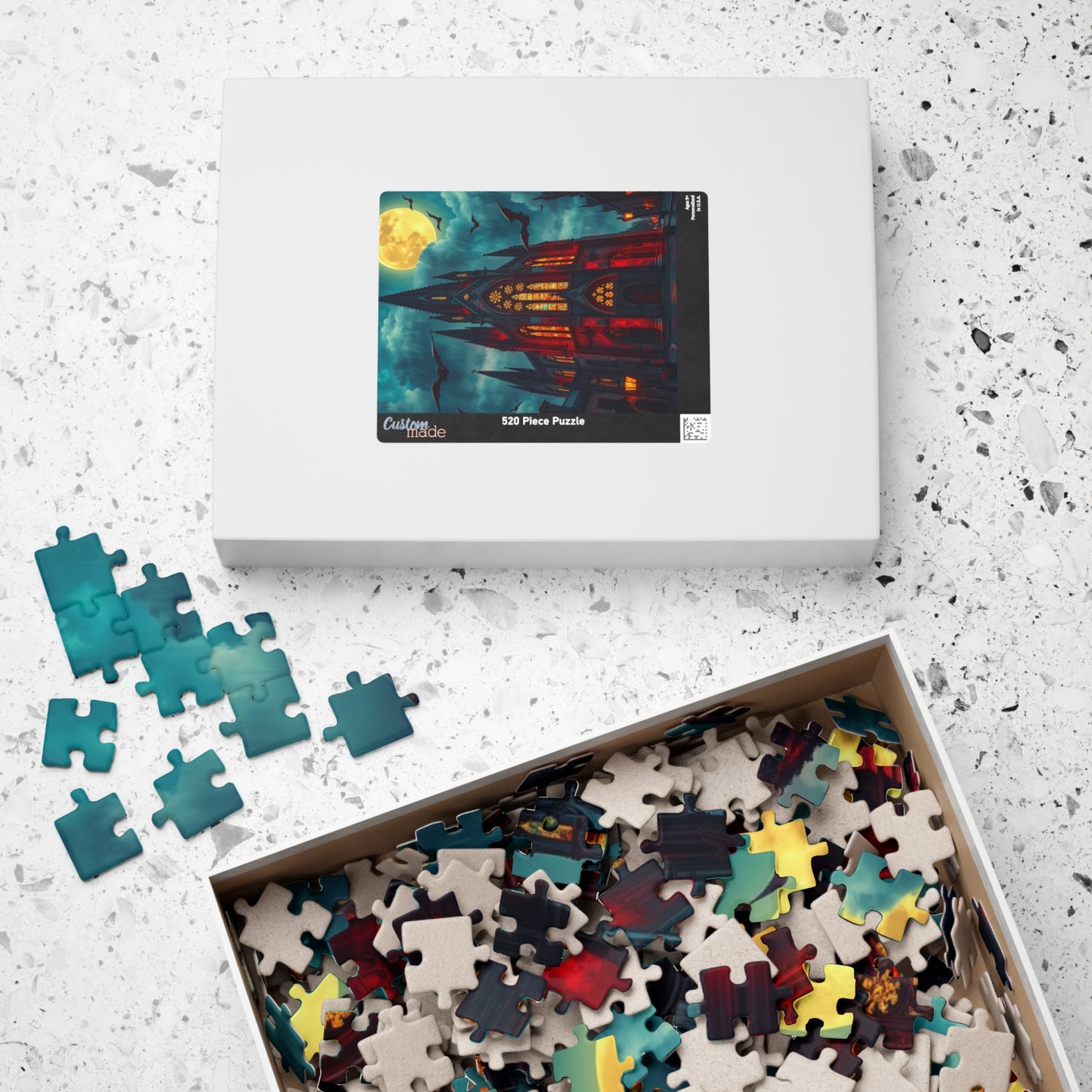 Gothic Cathedral Puzzle | 110, 252, 520, 1014-piece | Perfect for Halloween Fanatics, Gothic Art Lover, Family Game Night and Cozy Evenings Puzzle The Puzzle Chest