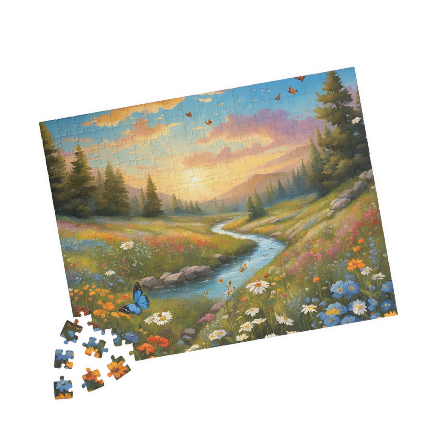 Serene Nature Puzzle - 110, 252, 520, 1014-piece, Family Activity, Home Decor, Gift for Nature Lovers, Mindfulness, Challenge Your Puzzle The Puzzle Chest