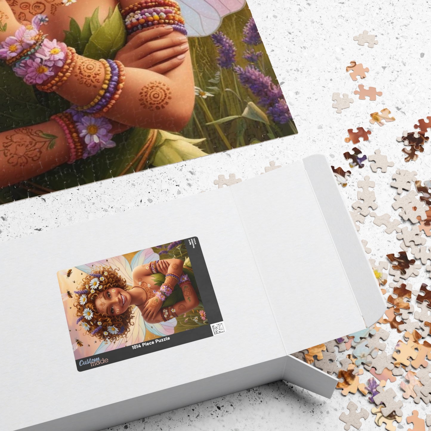 Wildflower Meadow Fairy Jigsaw Puzzle, Enchanting Mythical Gift for Fantasy Lover, Family Fun, Birthday and Holiday Activities, Brain Teaser Puzzle The Puzzle Chest